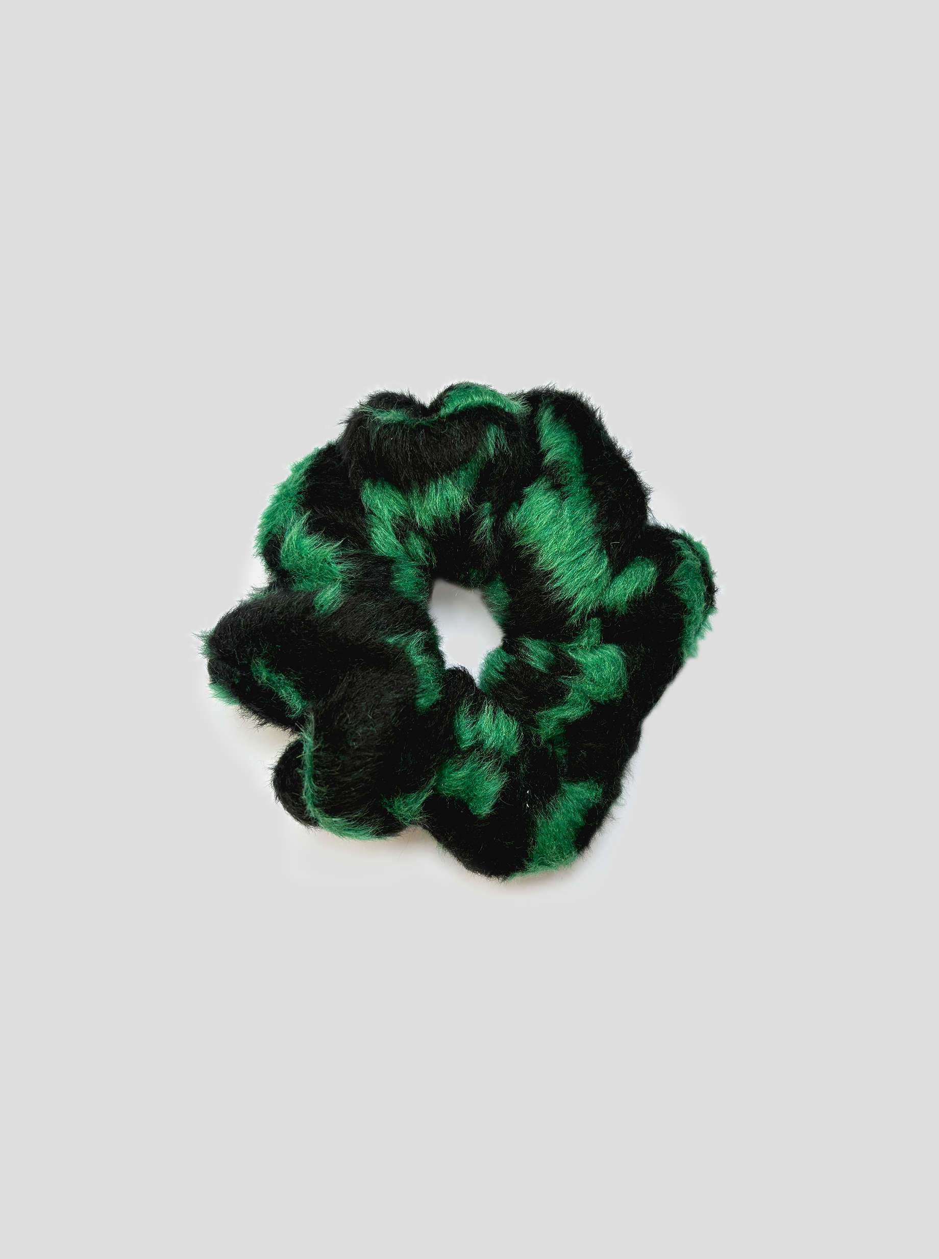 Scrunchie Green Zebra