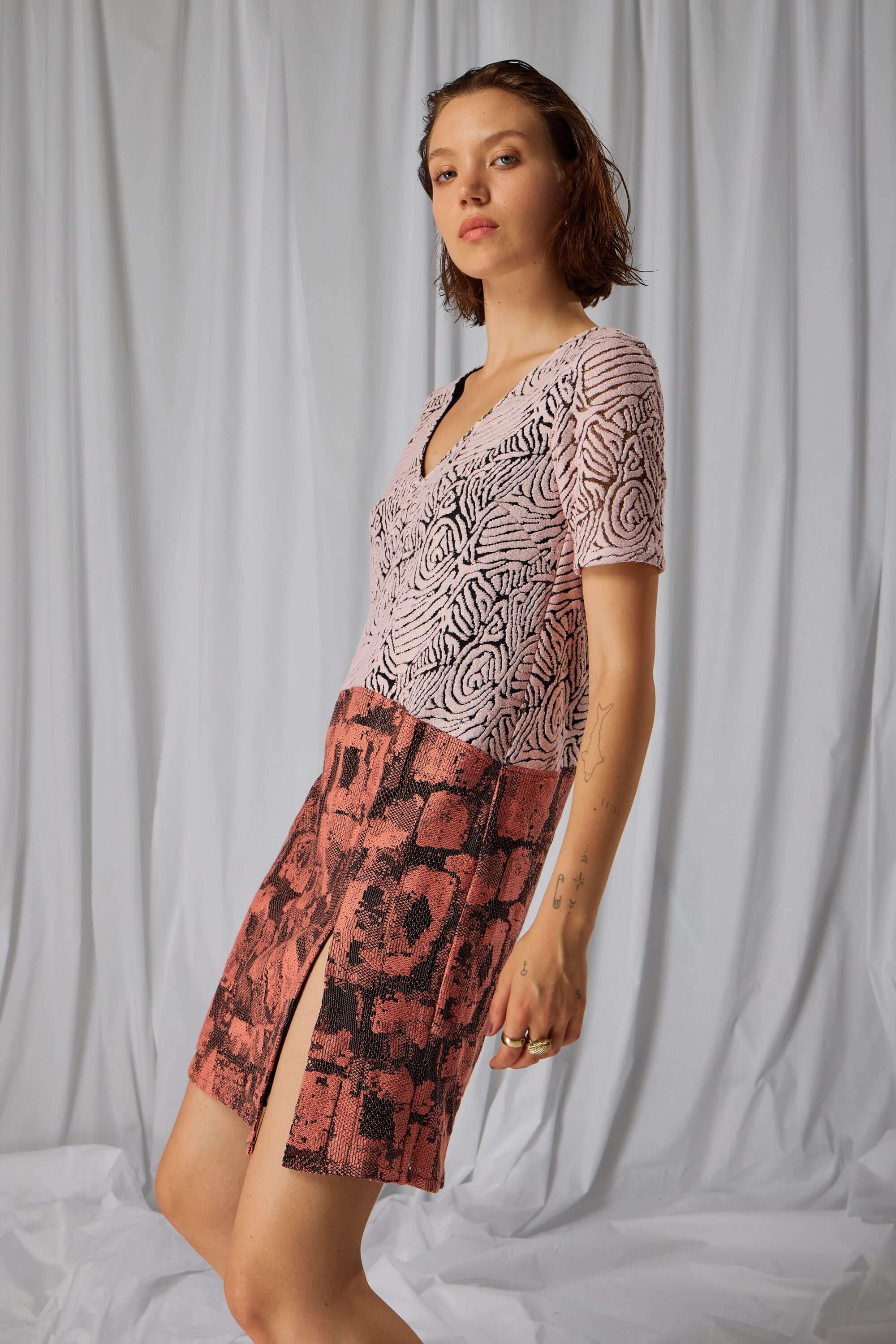 Egon dress in Organic lace