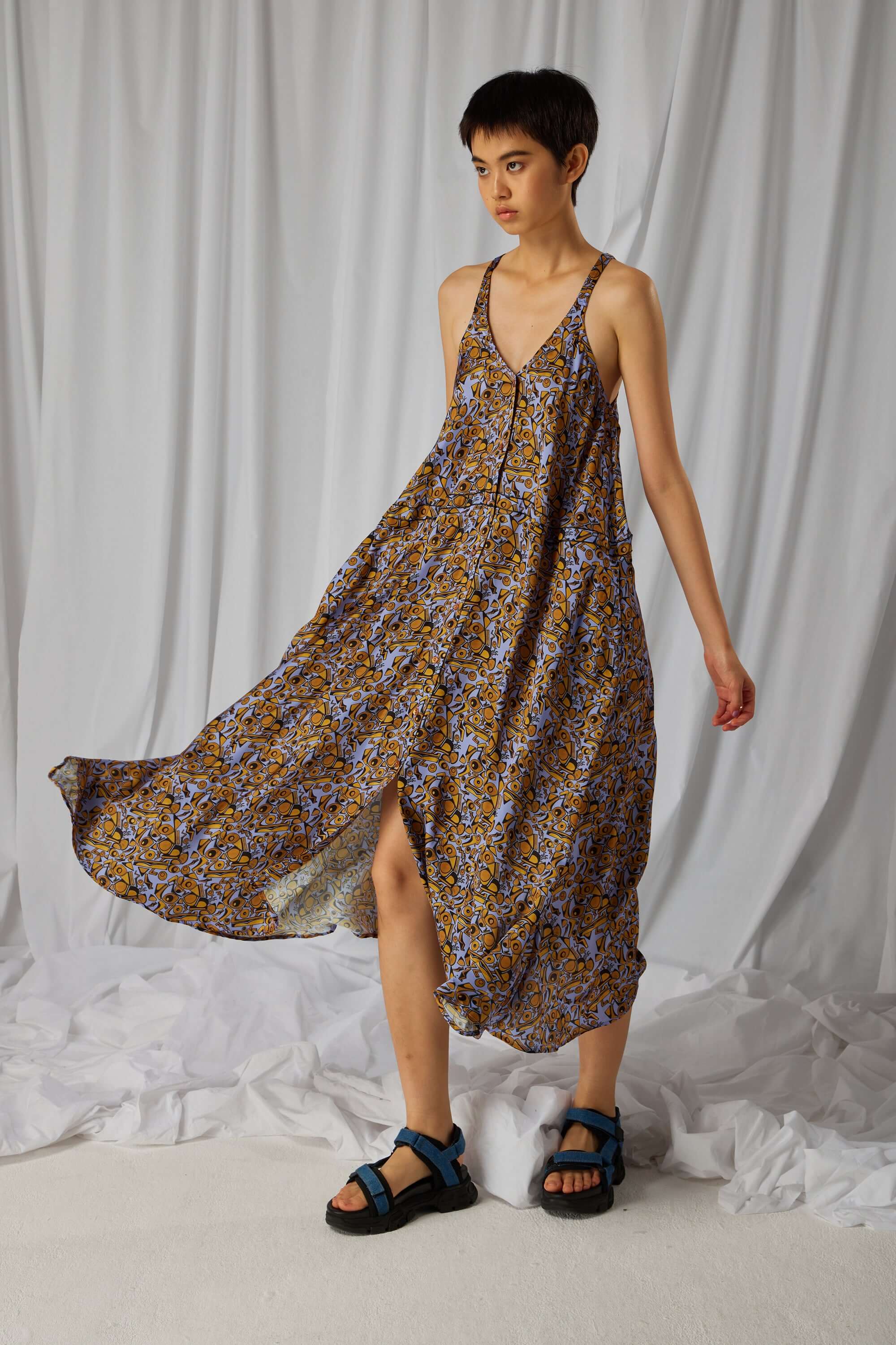 Robe Java en imprimé Art Déco