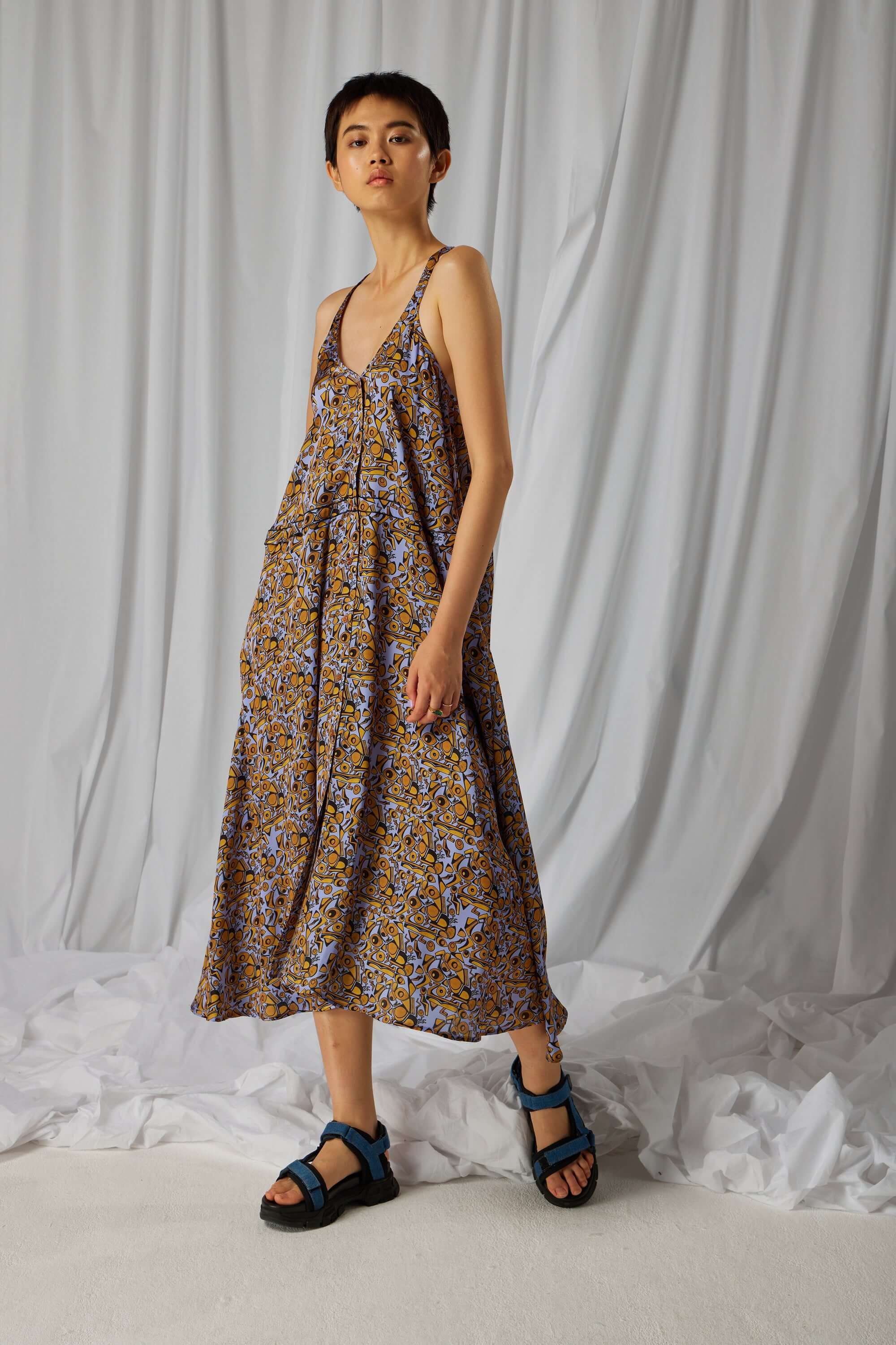 Robe Java en imprimé Art Déco