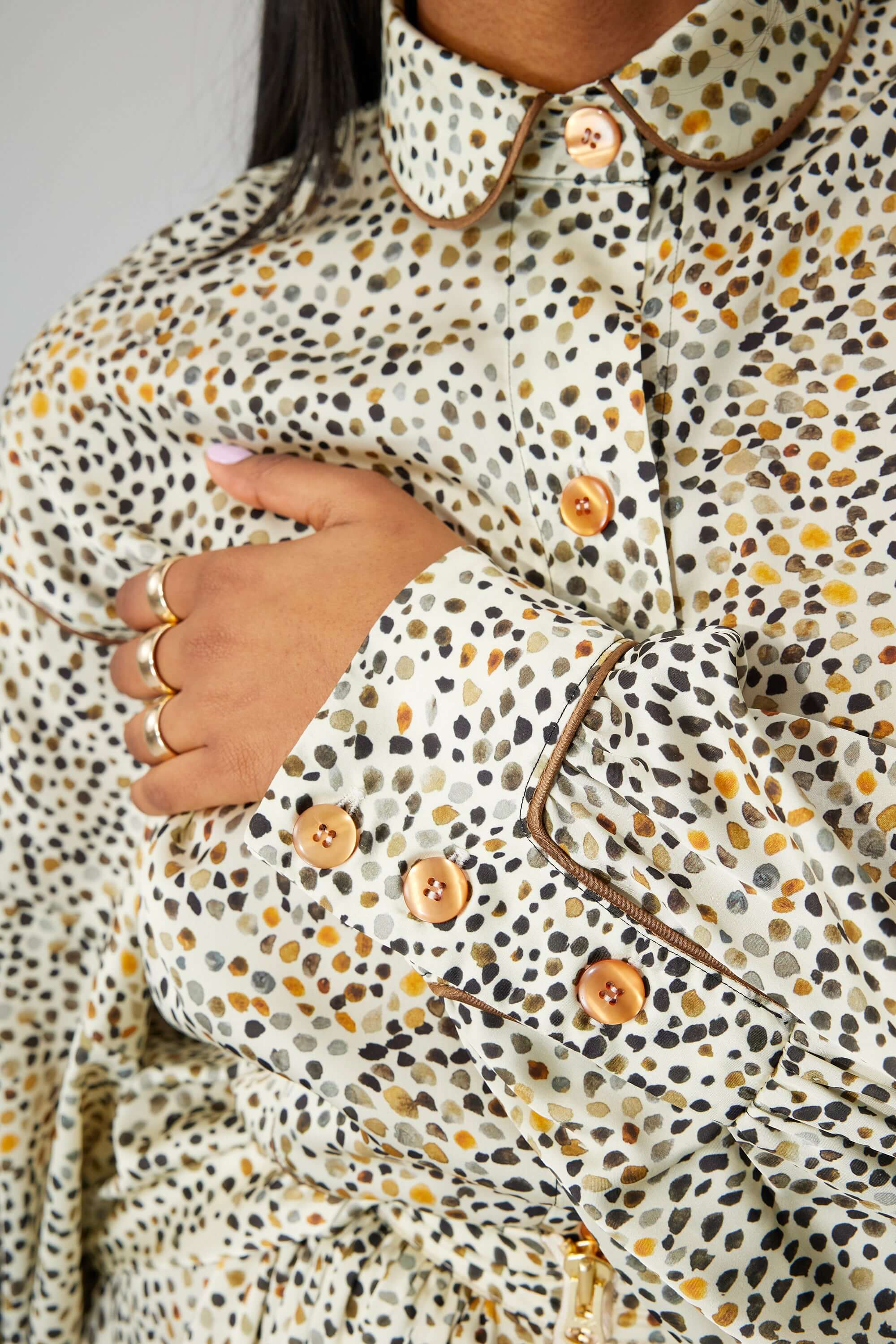 Chemise Tasman en imprimé Panthère blanche