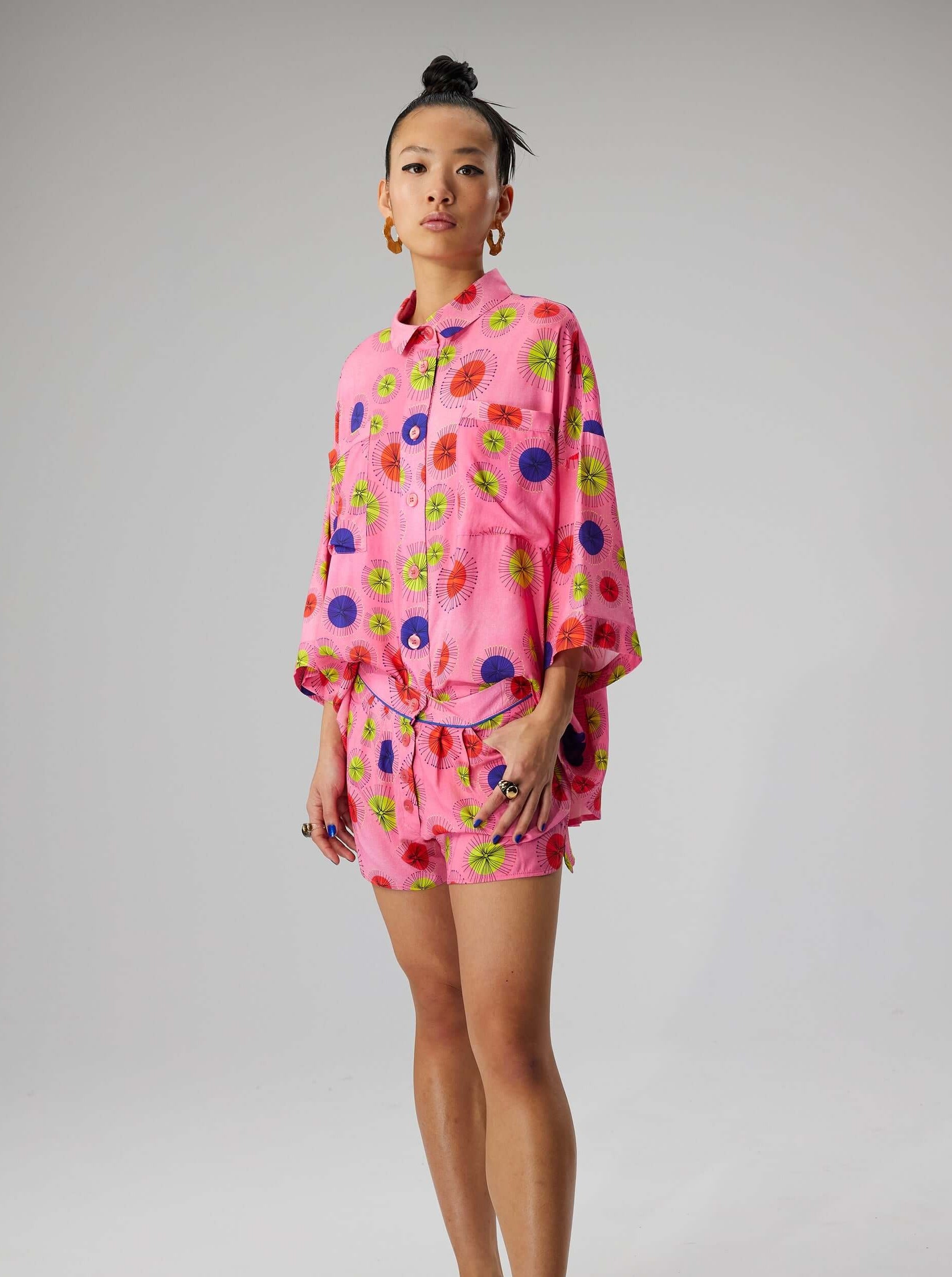 Astrée shirt in Urchin print