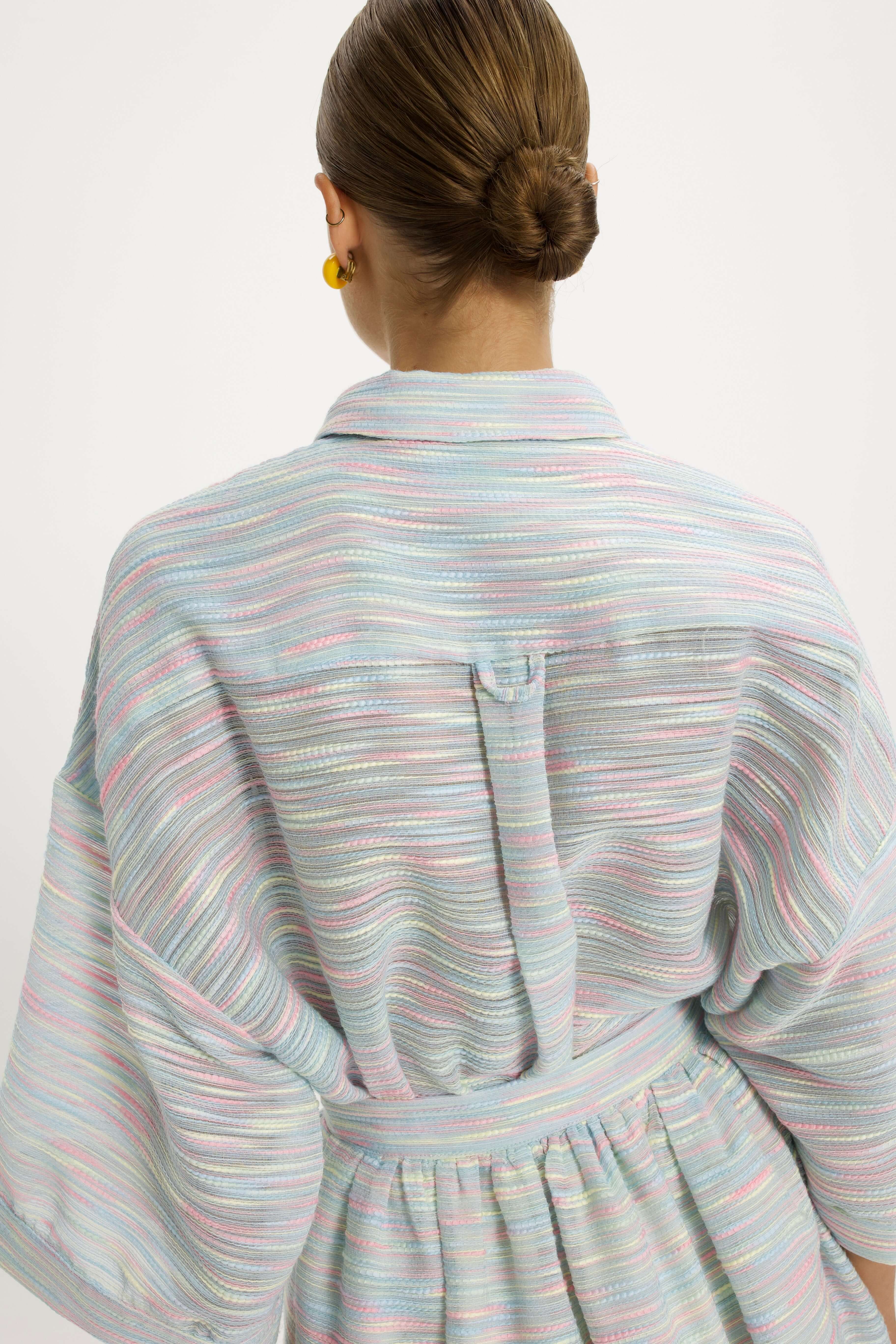 Astree Shirt in Woven Fabric Rainbow