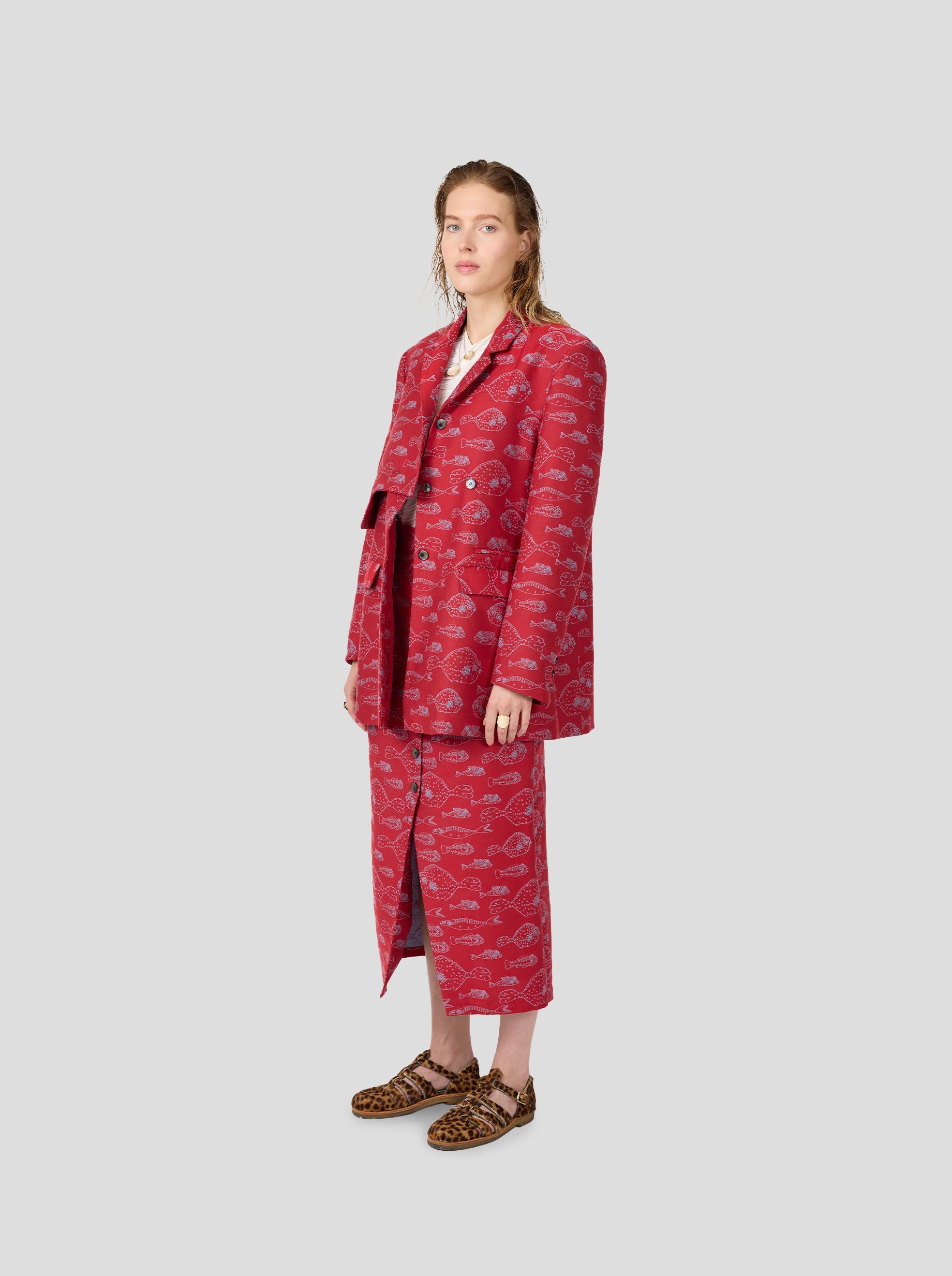 Angus Blazer in Fish Tank Weave