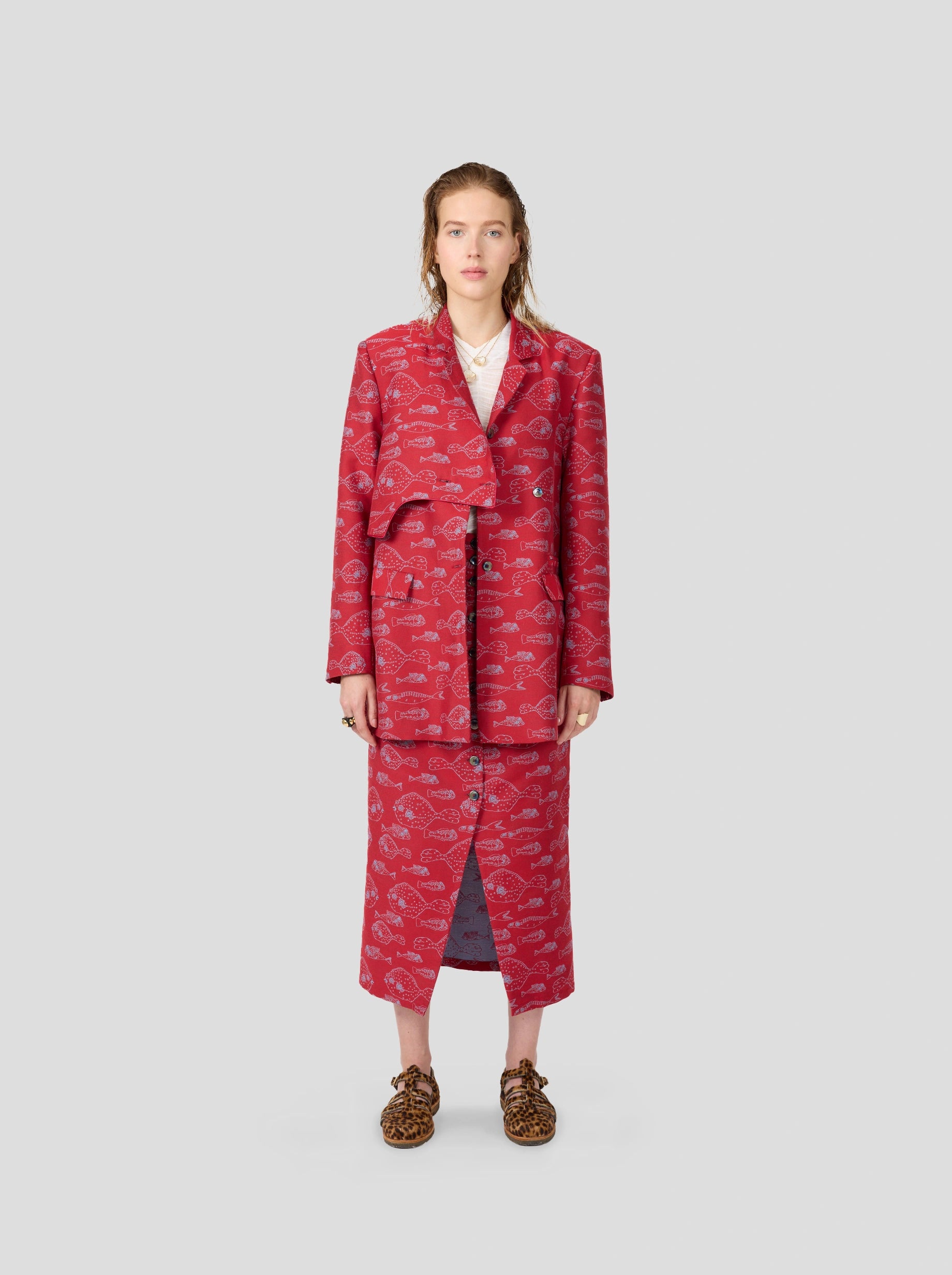 Angus Blazer in Fish Tank Weave