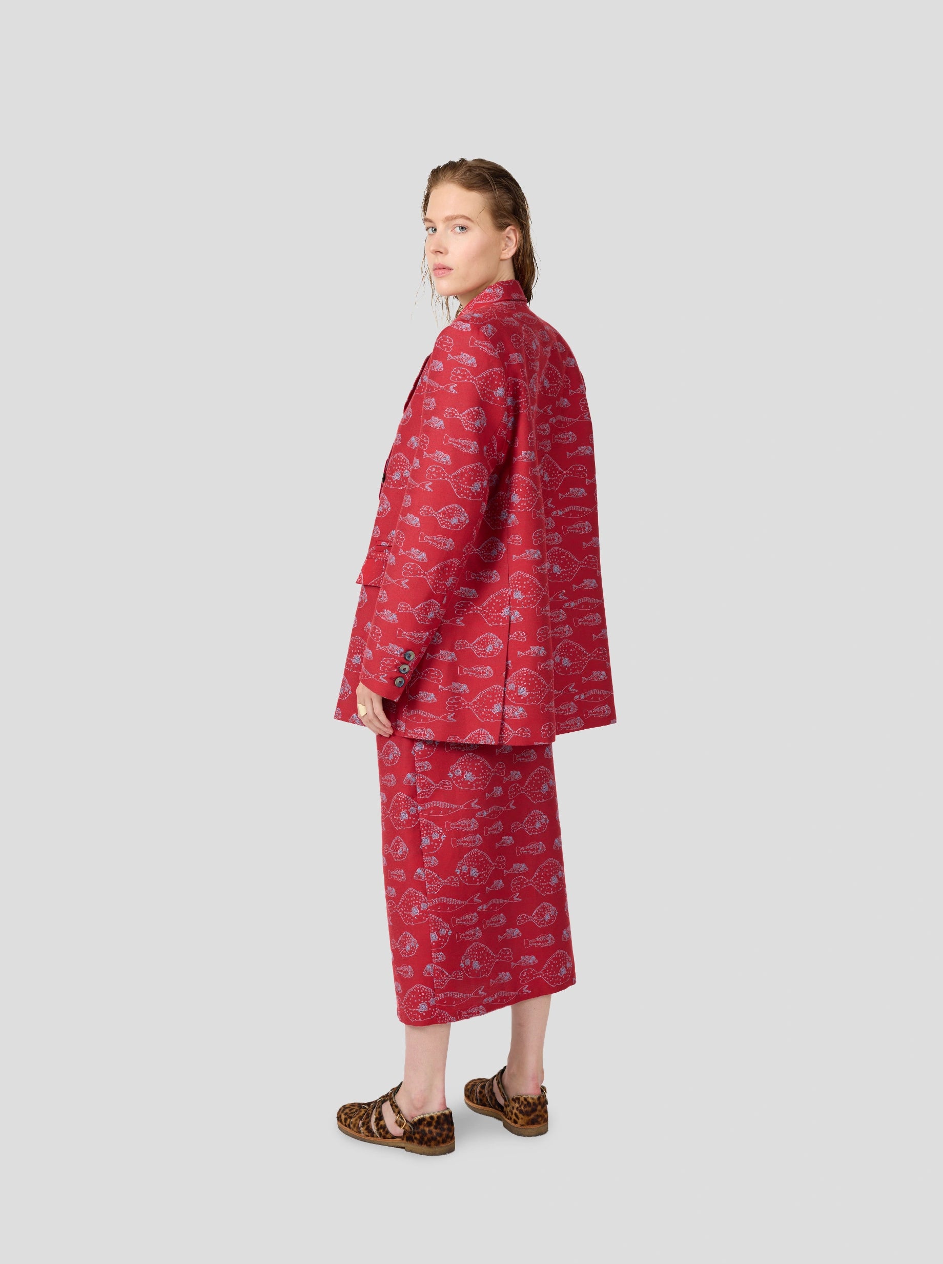 Angus Blazer in Fish Tank Weave