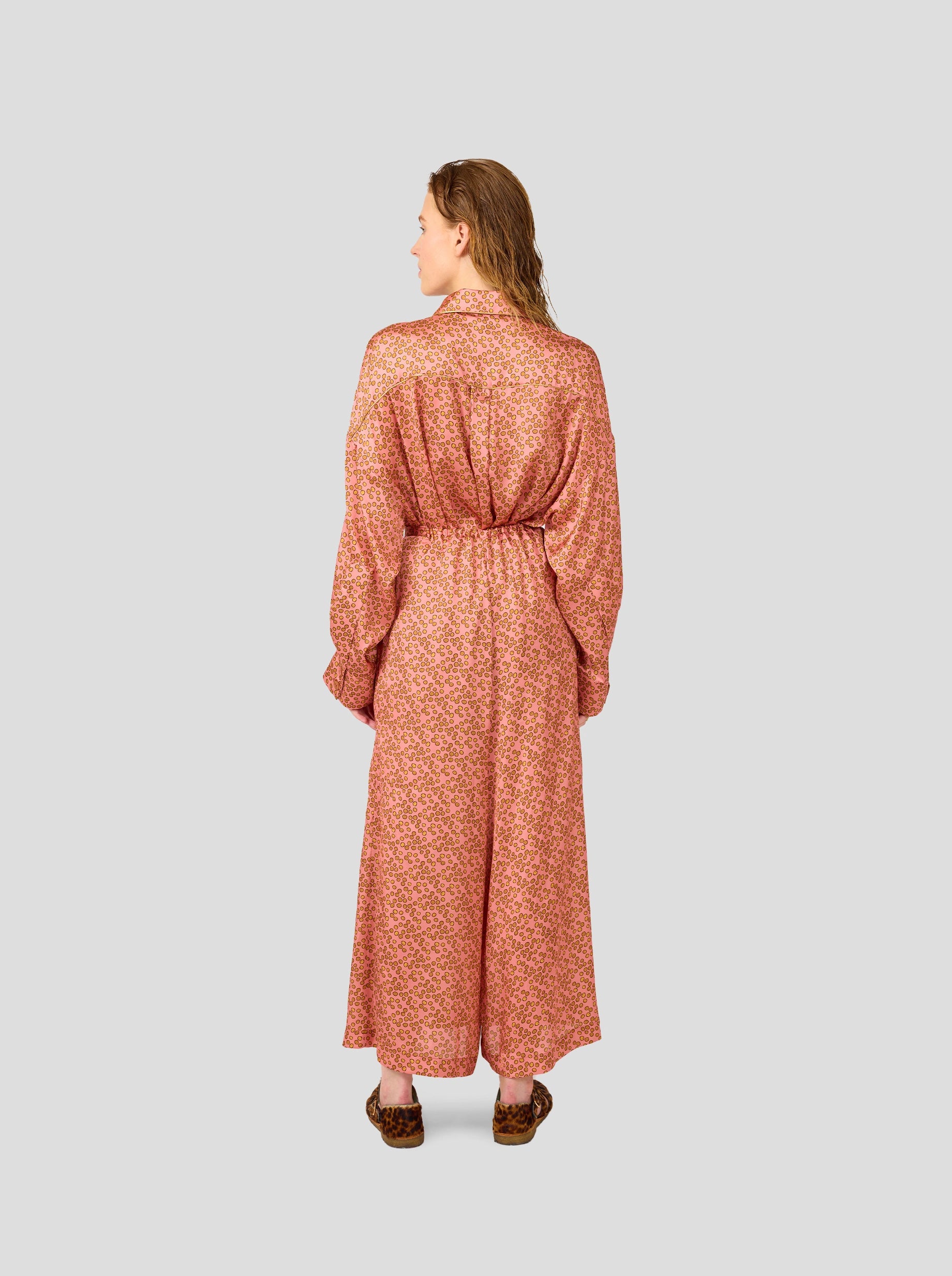 Astrée Shirt in Canyon Clay Messy Dots Print