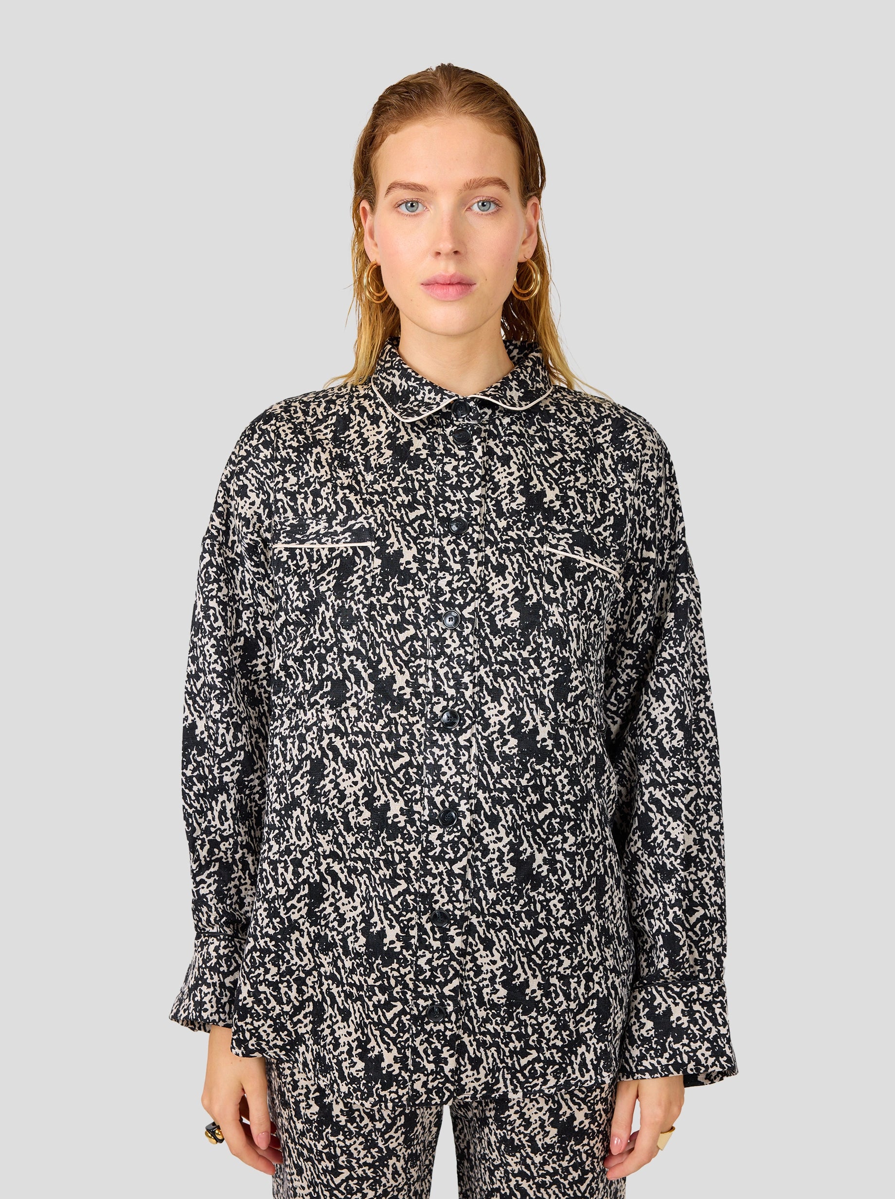Astrée Shirt in Woven Kenaï