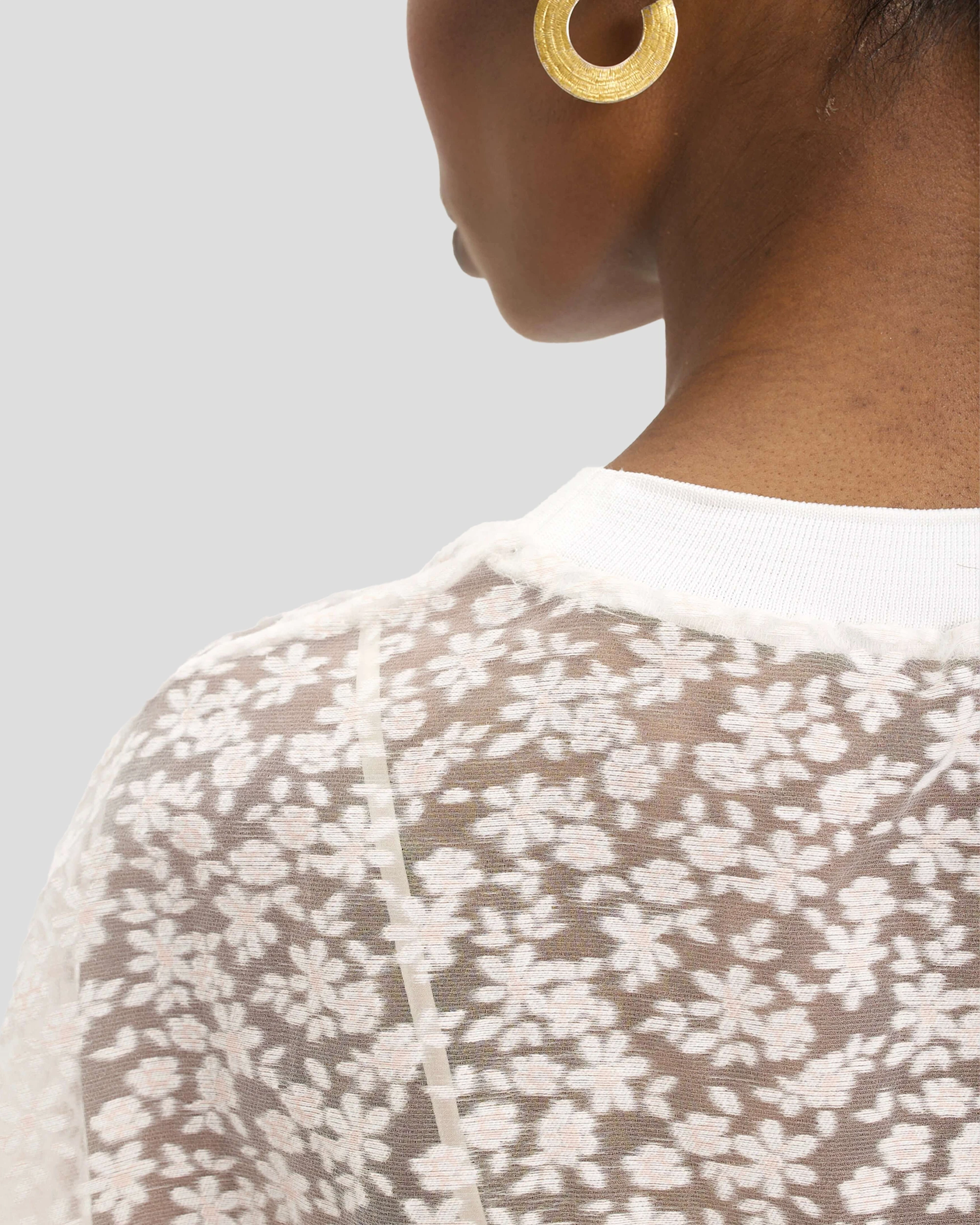 Basket T-shirt in Angel Veil