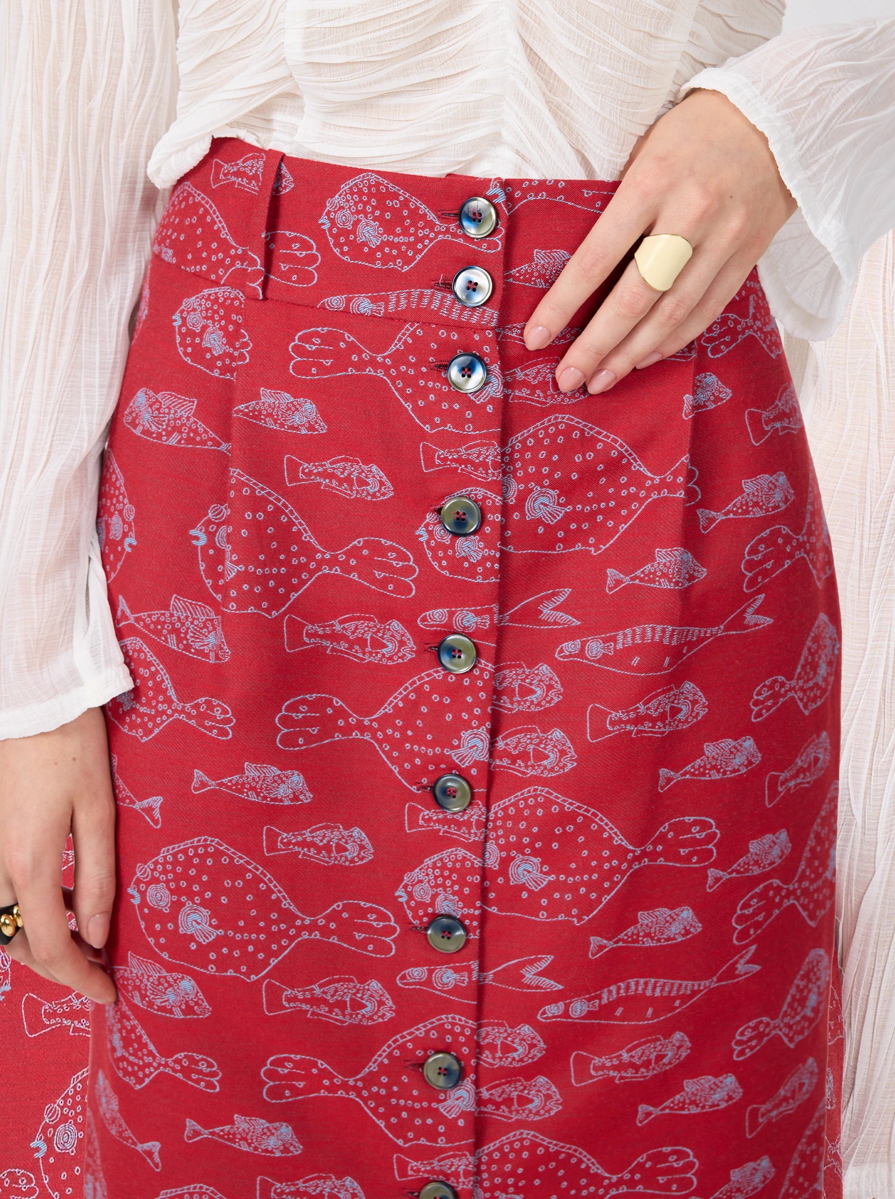 Bill Skirt in Fish Tank Weave