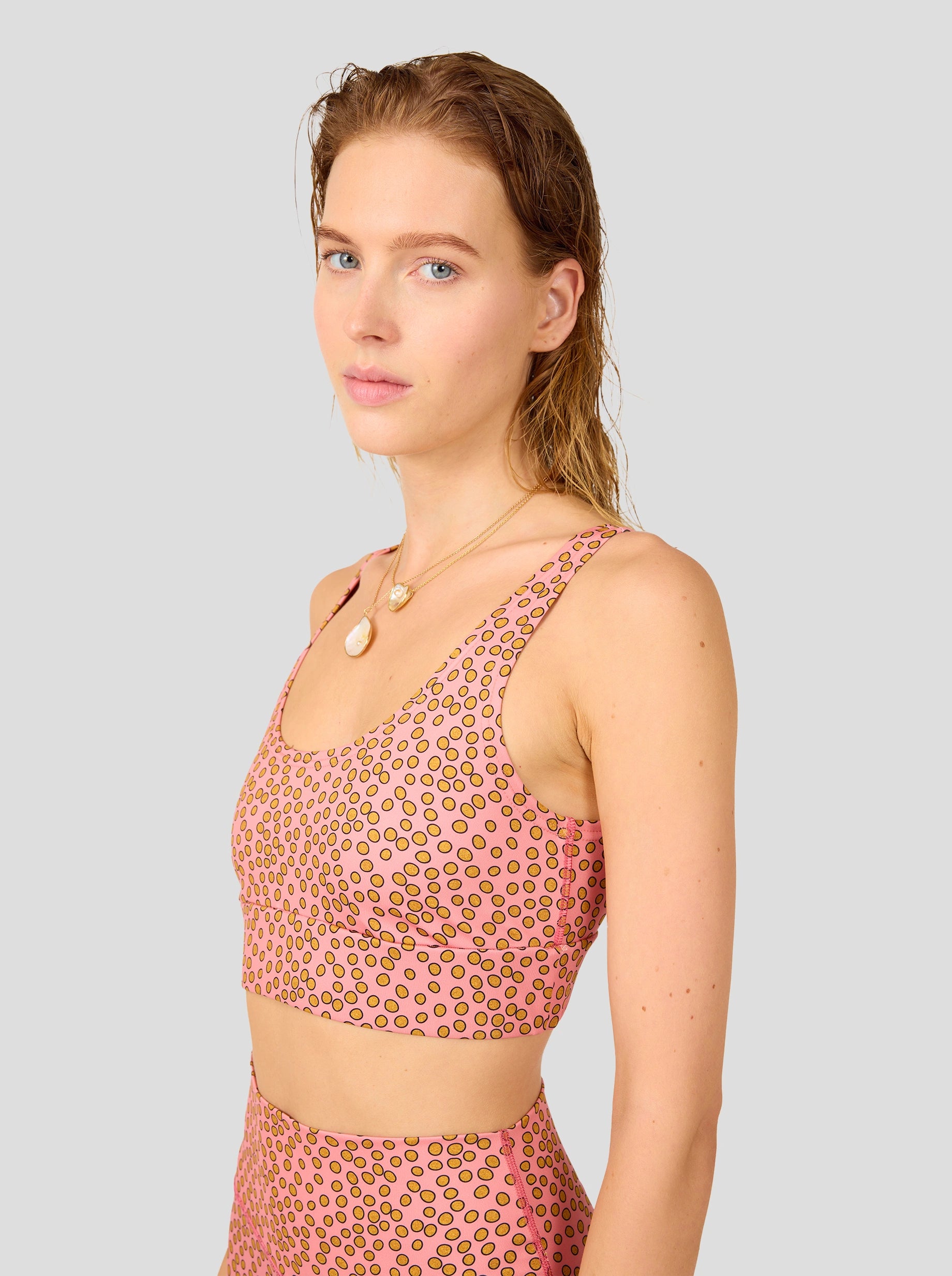 Boris Brassiere in Canyon Clay Messy Dots Print
