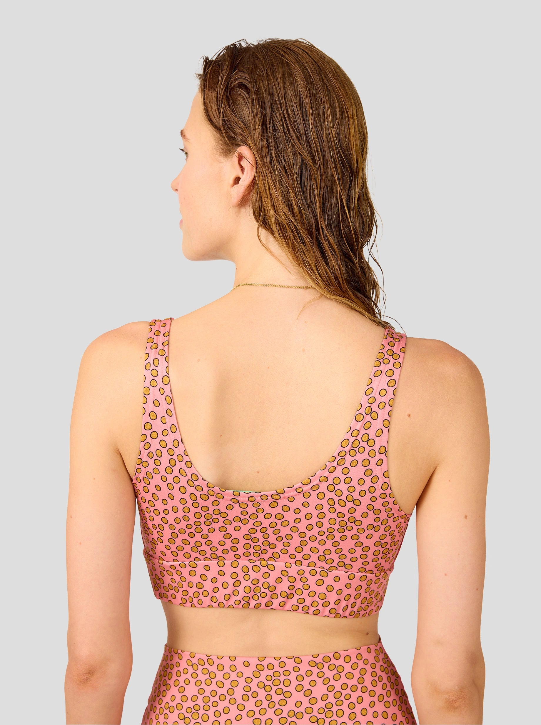 Boris Brassiere in Canyon Clay Messy Dots Print