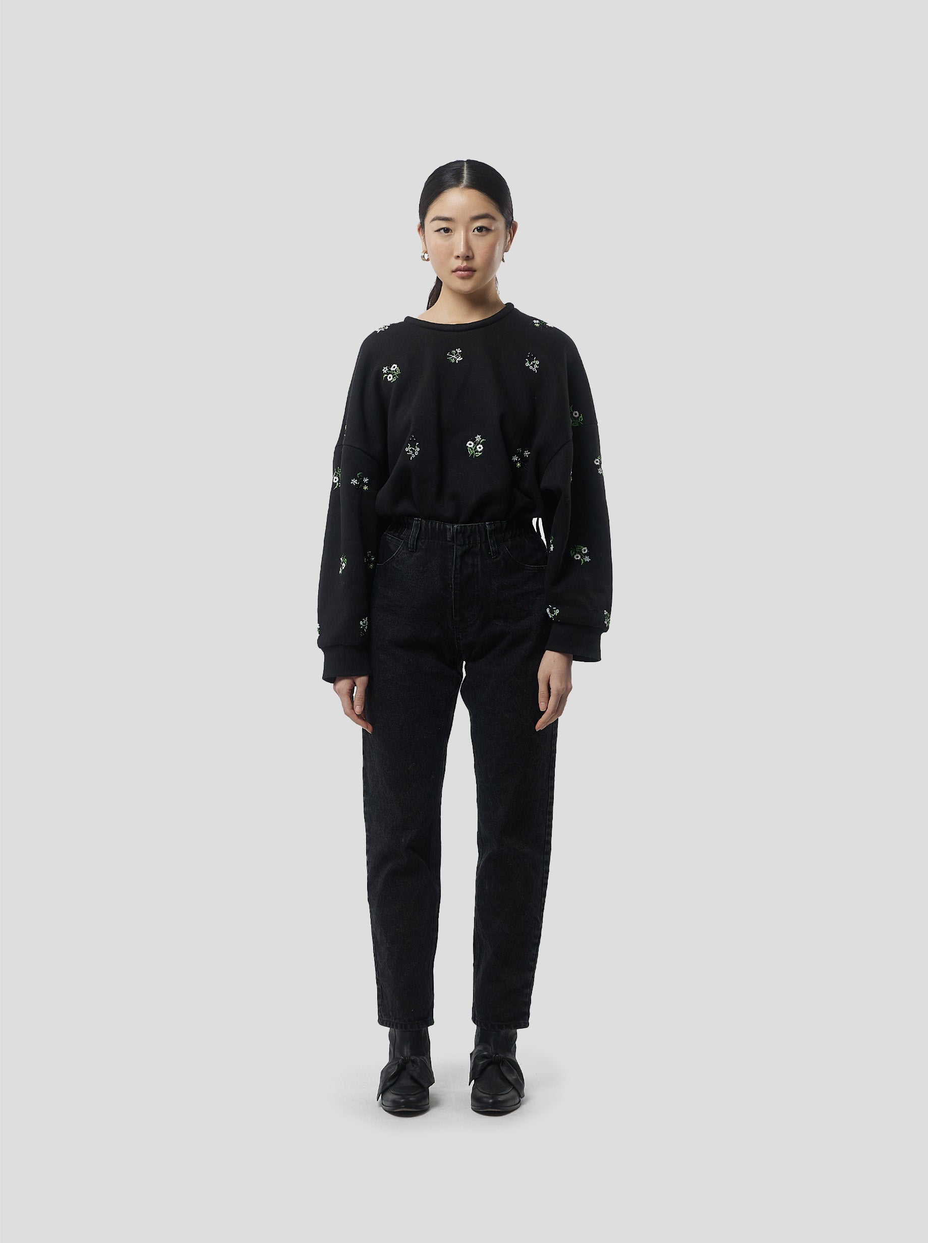 Bean pants in Black denim