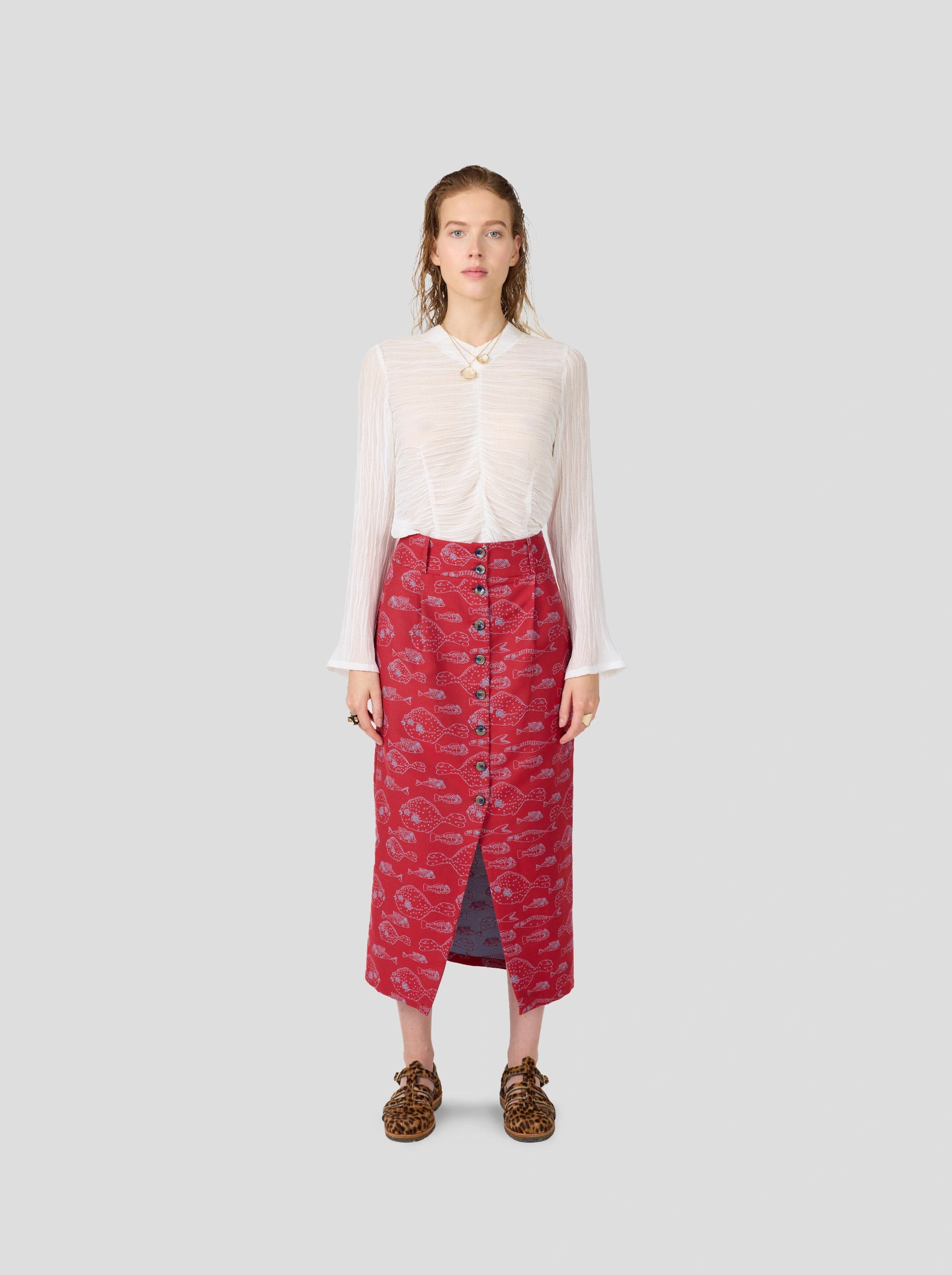 Bill Skirt in Fish Tank Weave