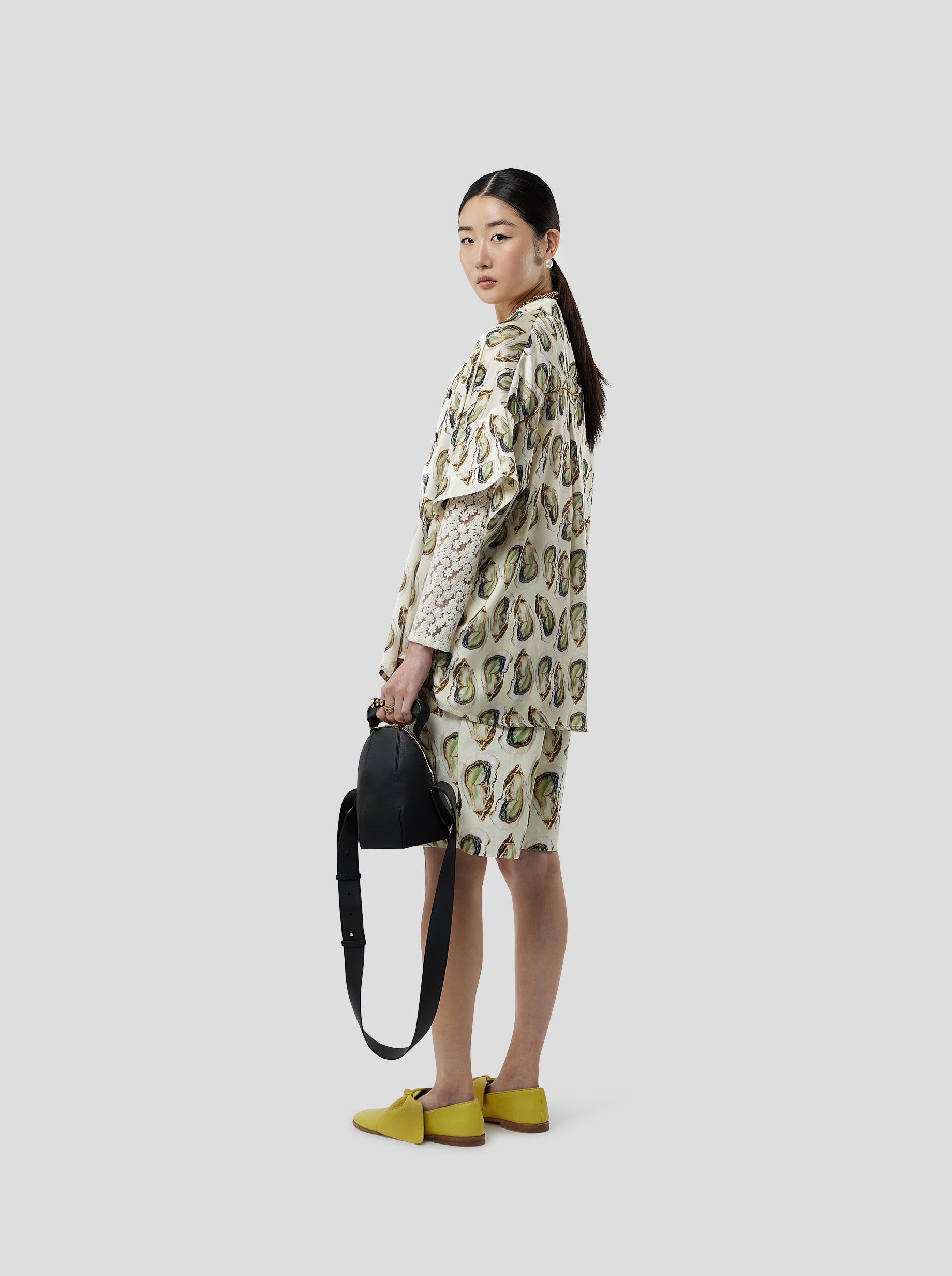 Pixie shirt in Lustruous Oyster print