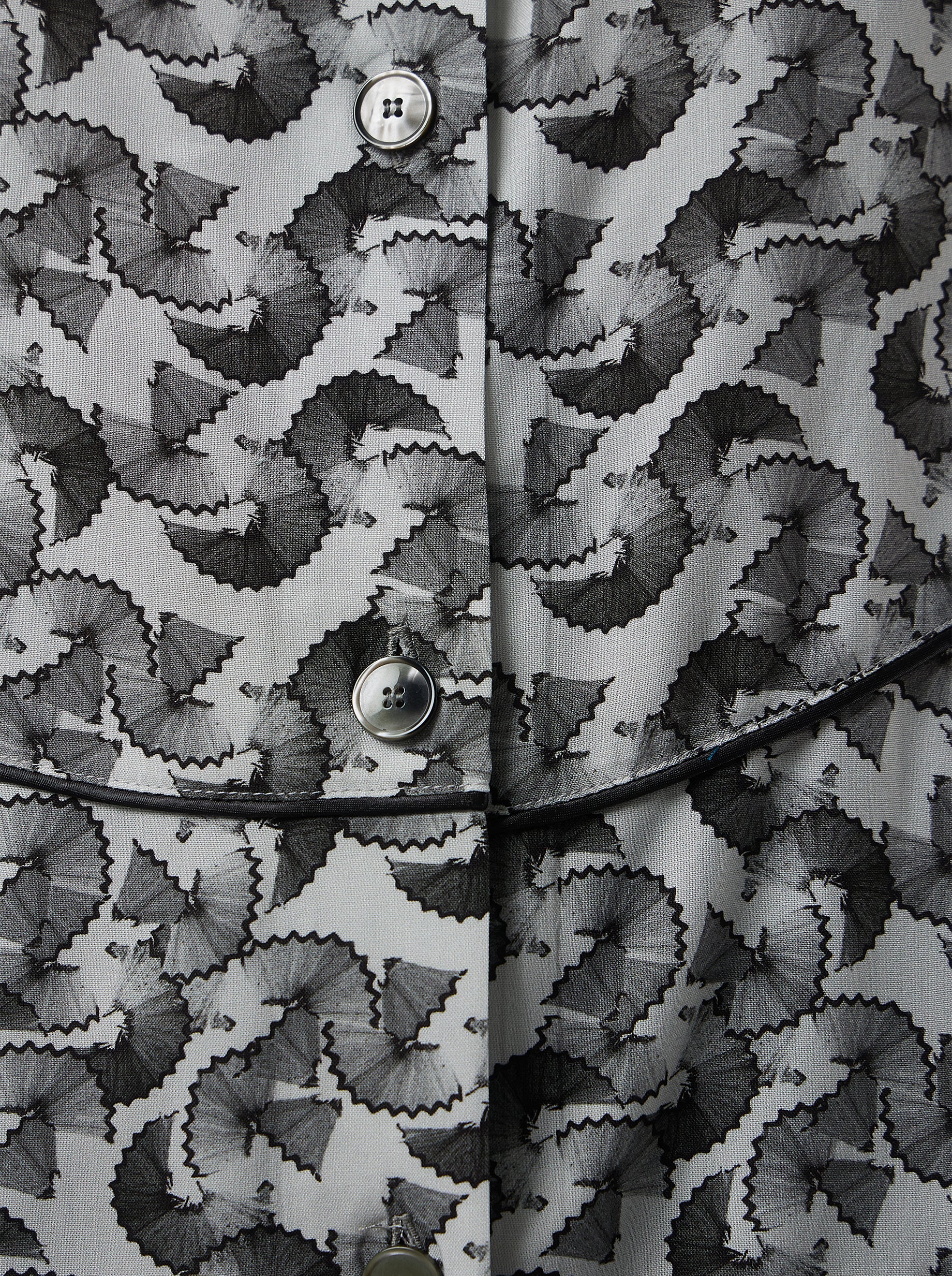 Tasman Shirt in Lead shavings print