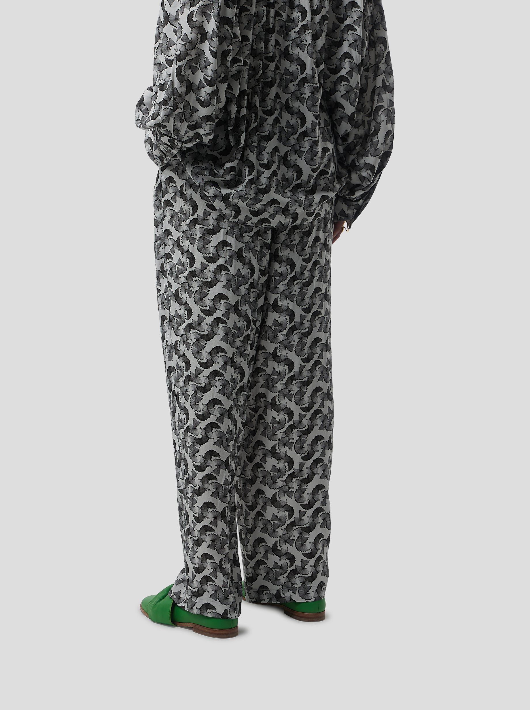 Sakis Pants in Lead shavings print