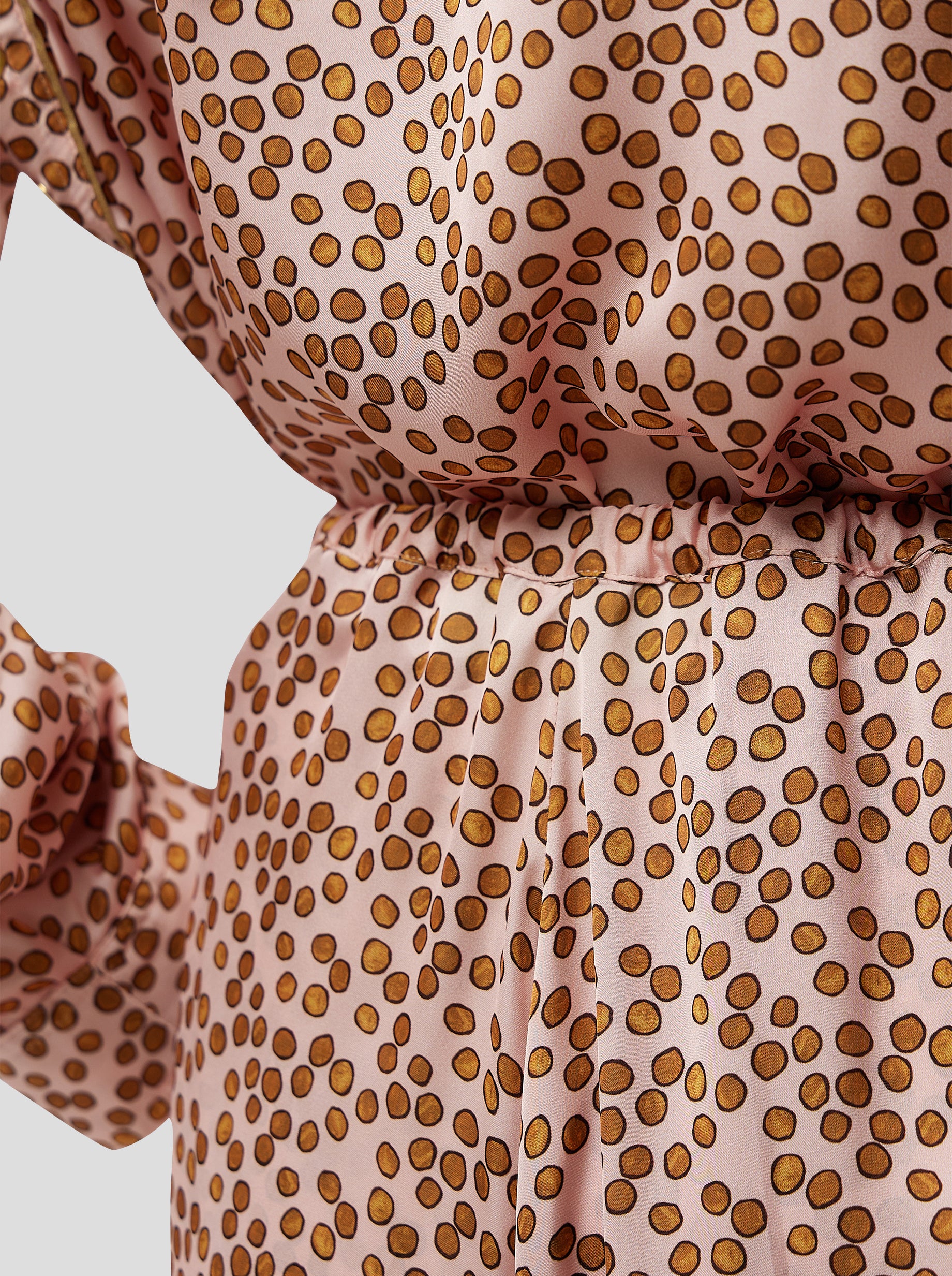 Doll Pants in Powder Messy Dots Print
