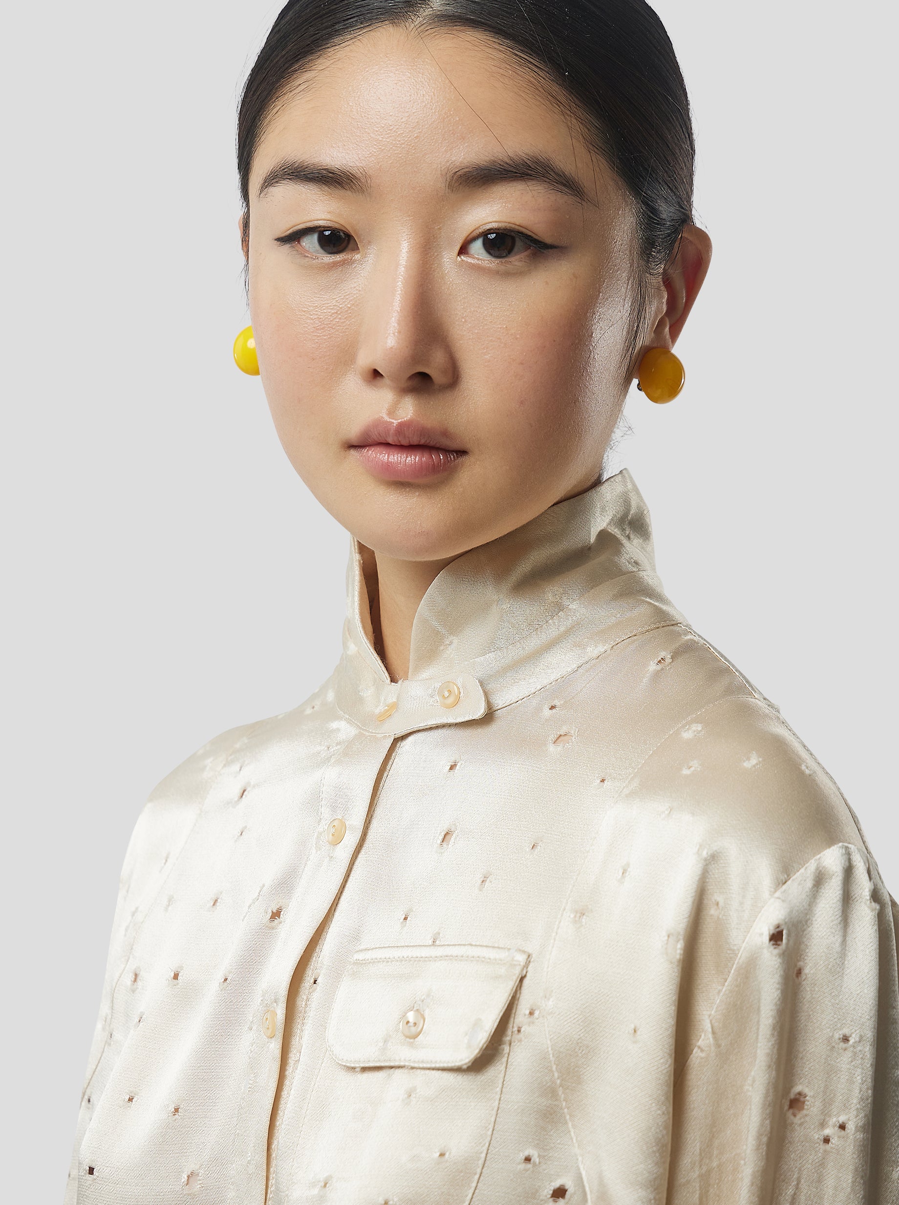 Tokyo Shirt in Saboté Moon Voile