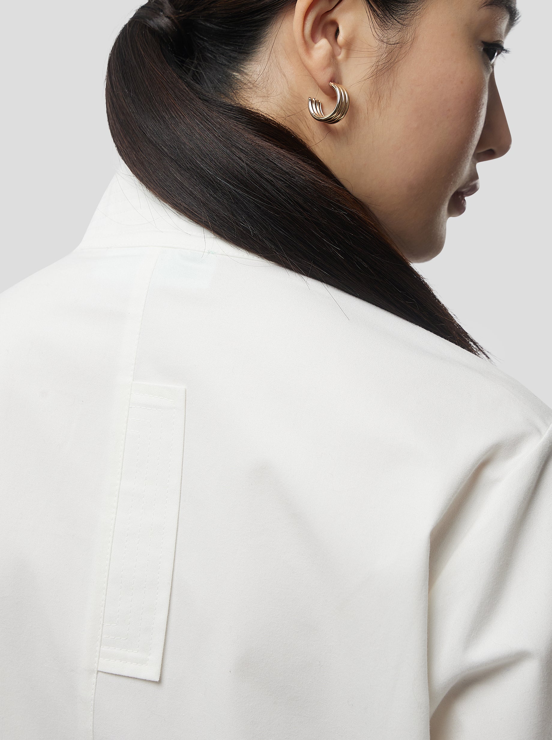 Mogador Shirt In White Popelin Coton