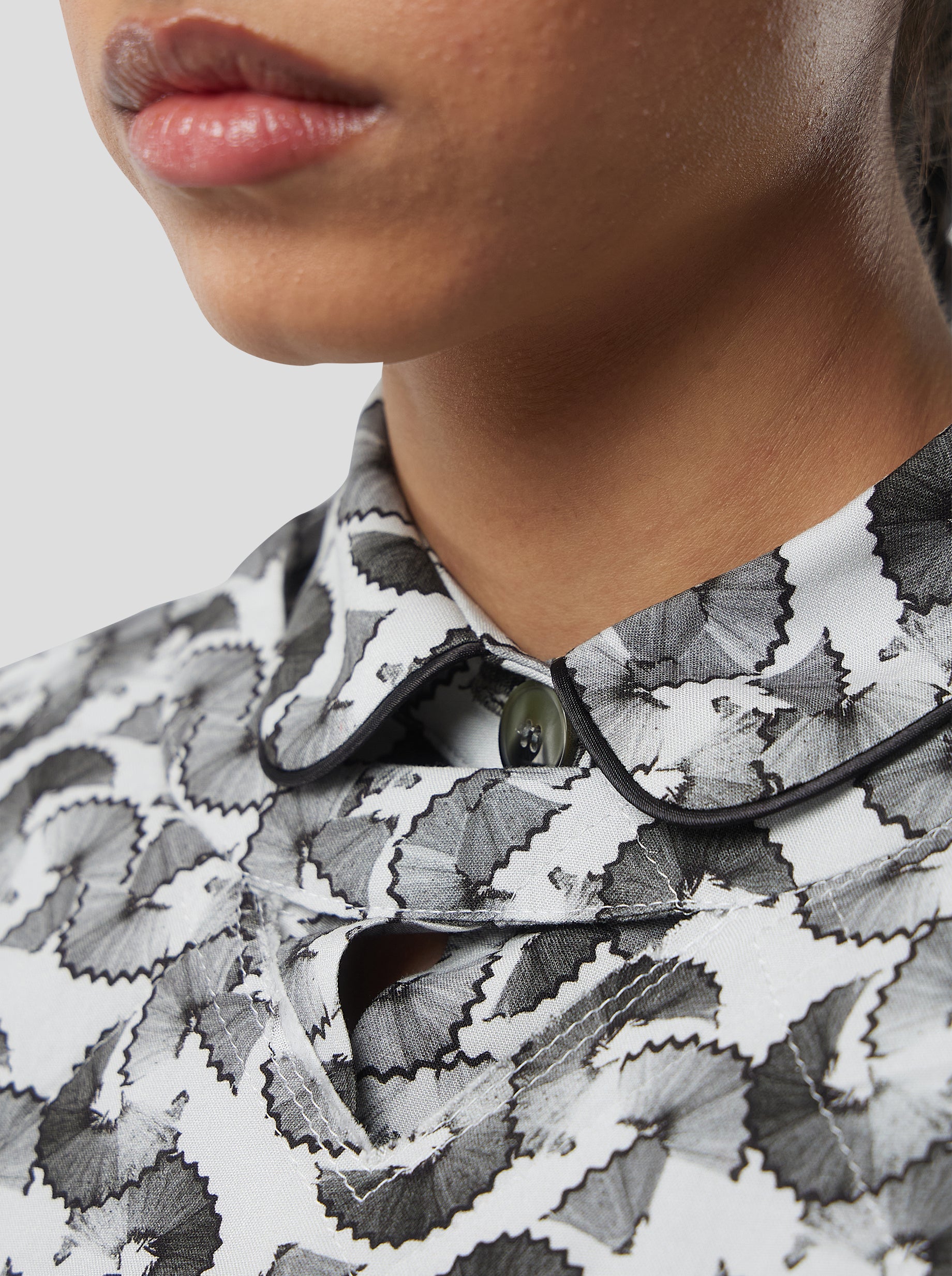 Brooklyn Jumper in Lead shavings print