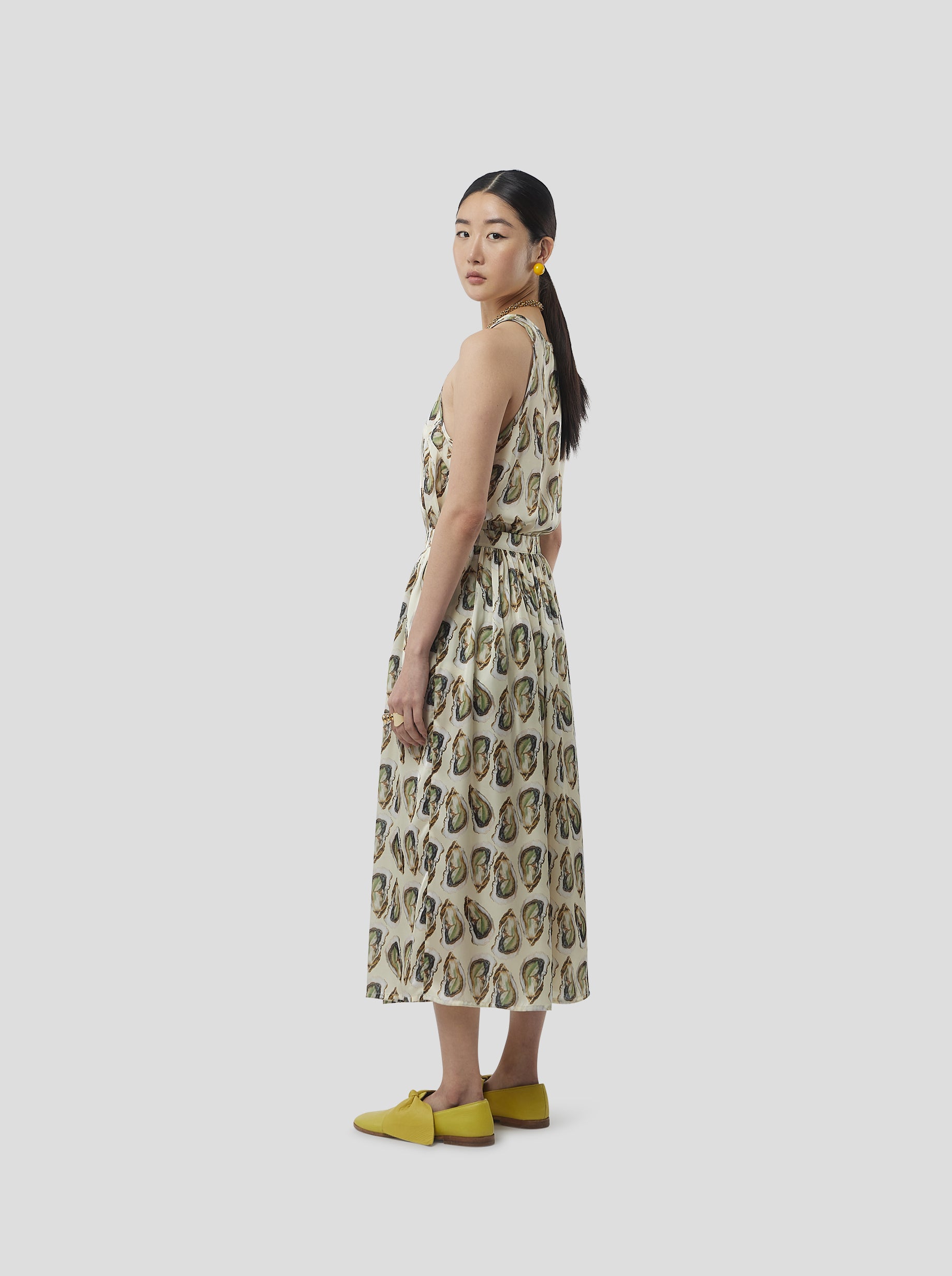 Orso Skirt in Lustruous Oyster print