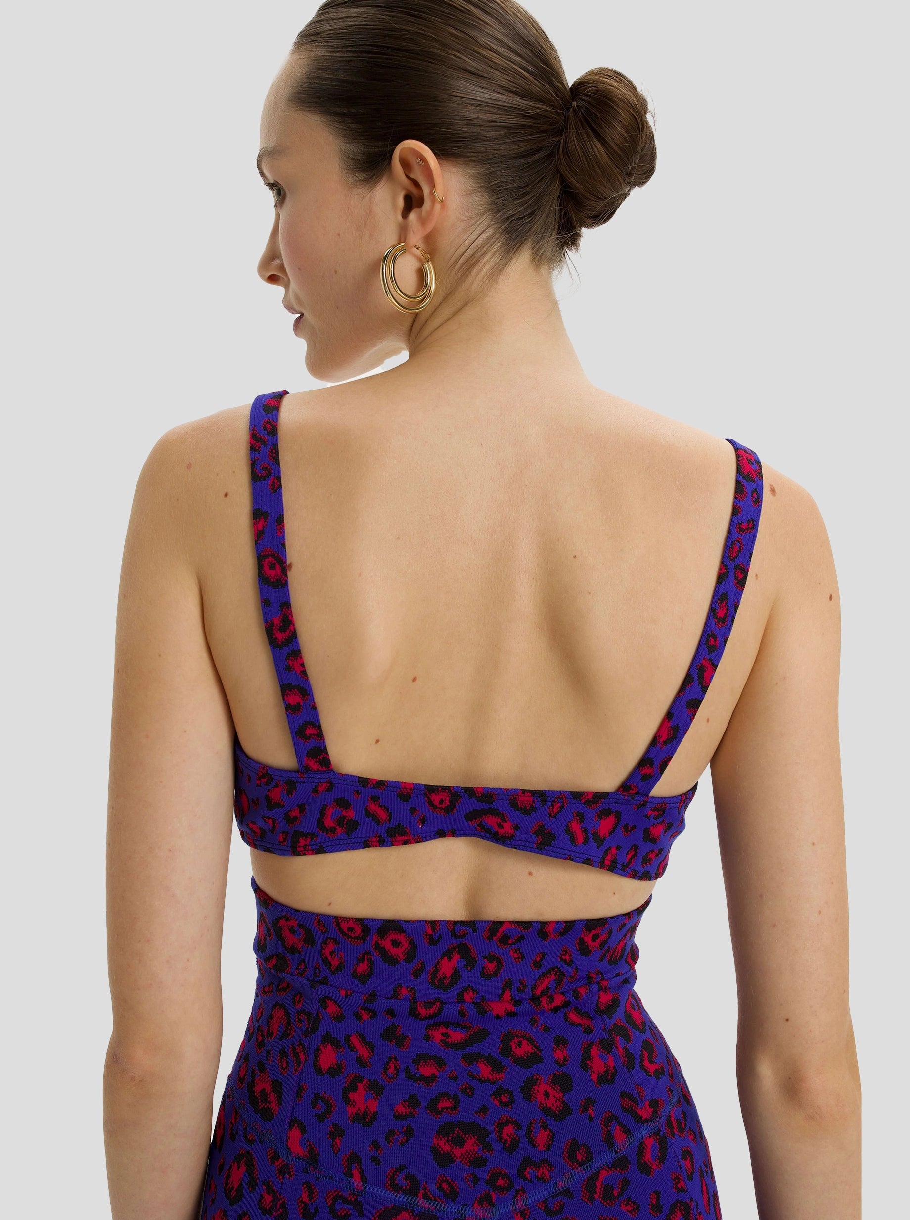 Gala Sports Bra in Leopard Arctic Jersey