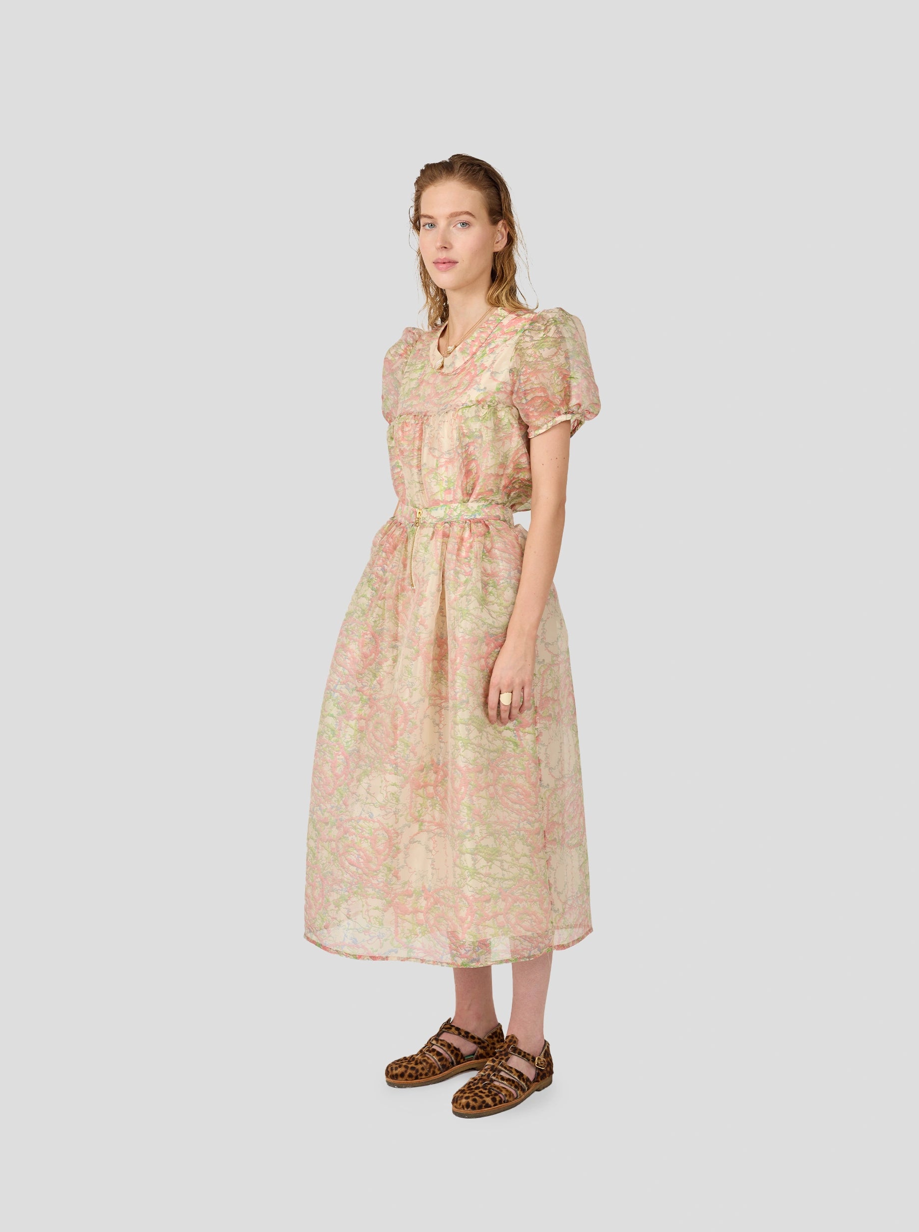 Orso Long Skirt In Spray Print