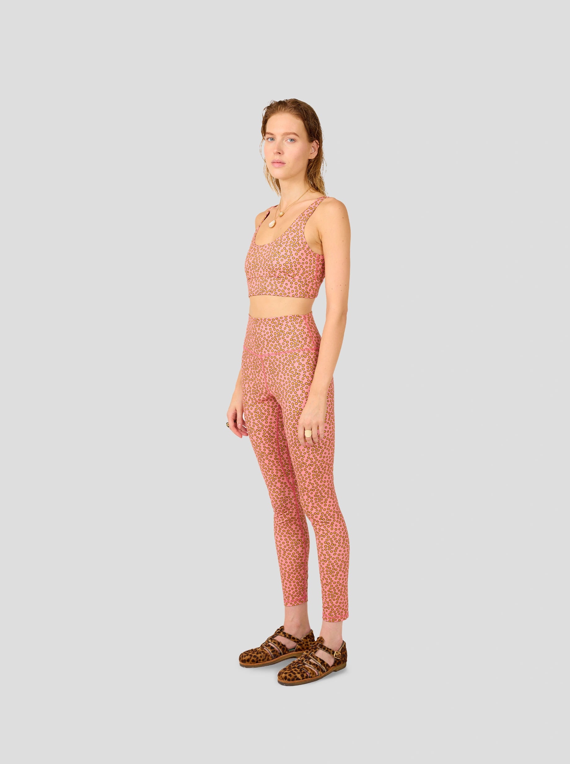 Boris Brassiere in Canyon Clay Messy Dots Print
