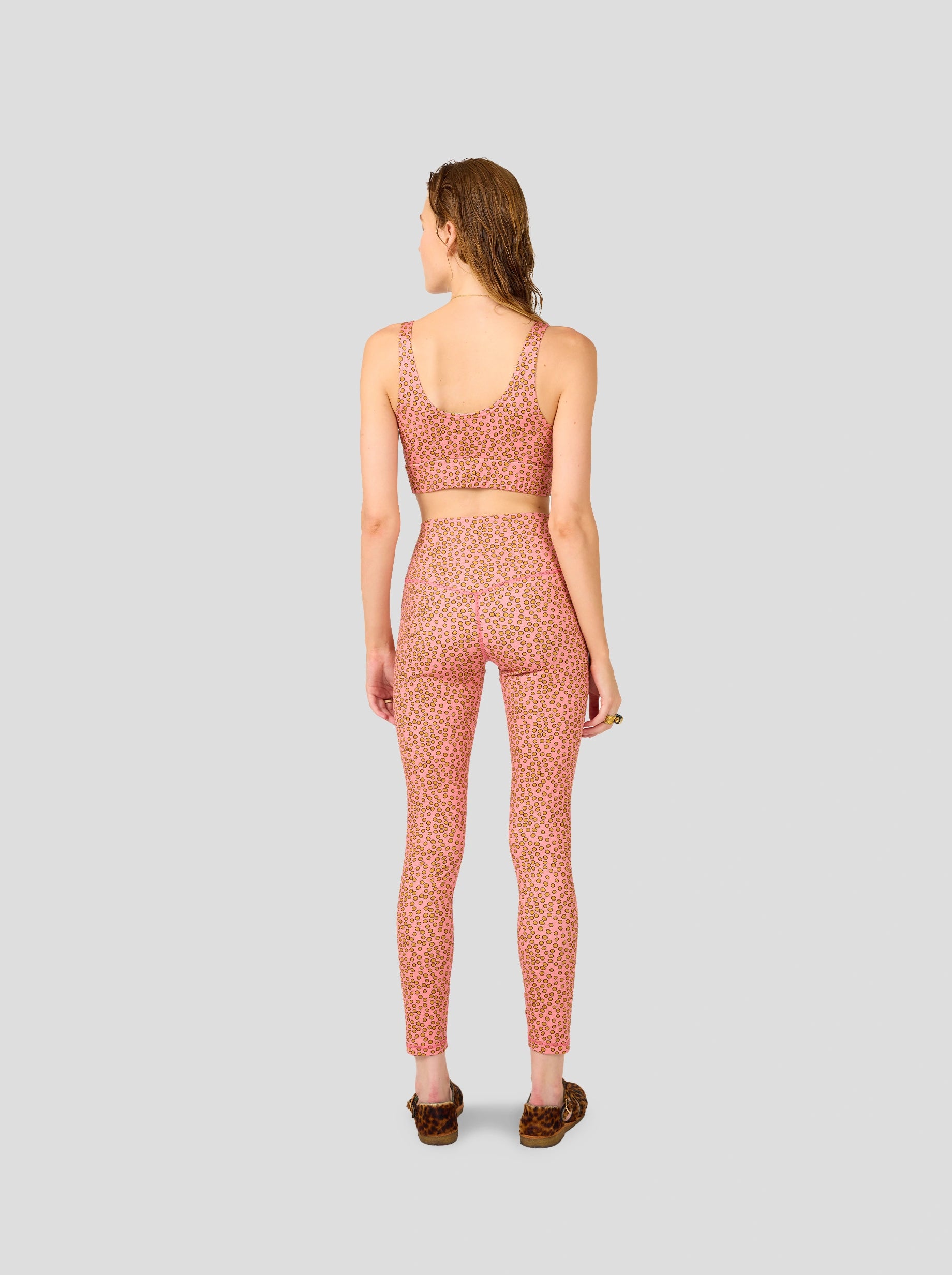 Boris Brassiere in Canyon Clay Messy Dots Print