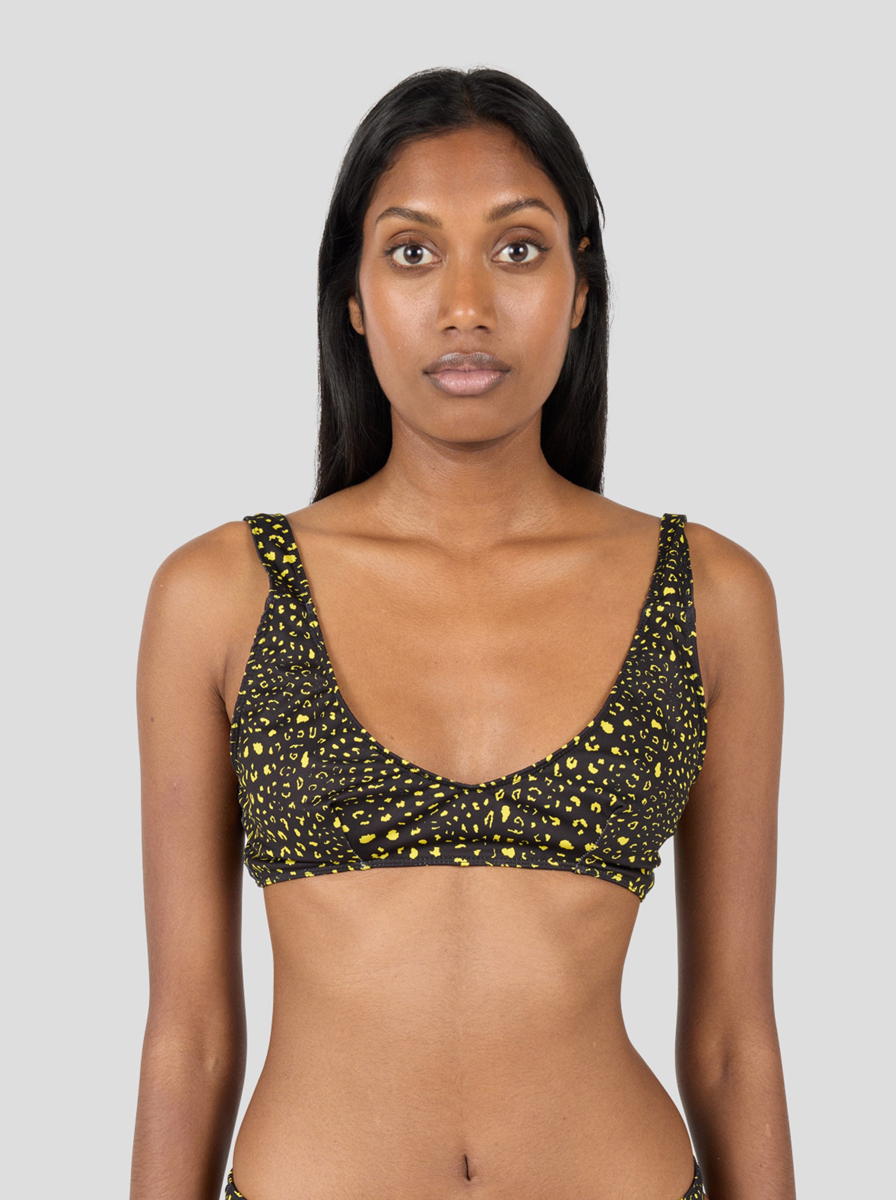 Gala Bra in Black Leopard OEKO-TEX Active
