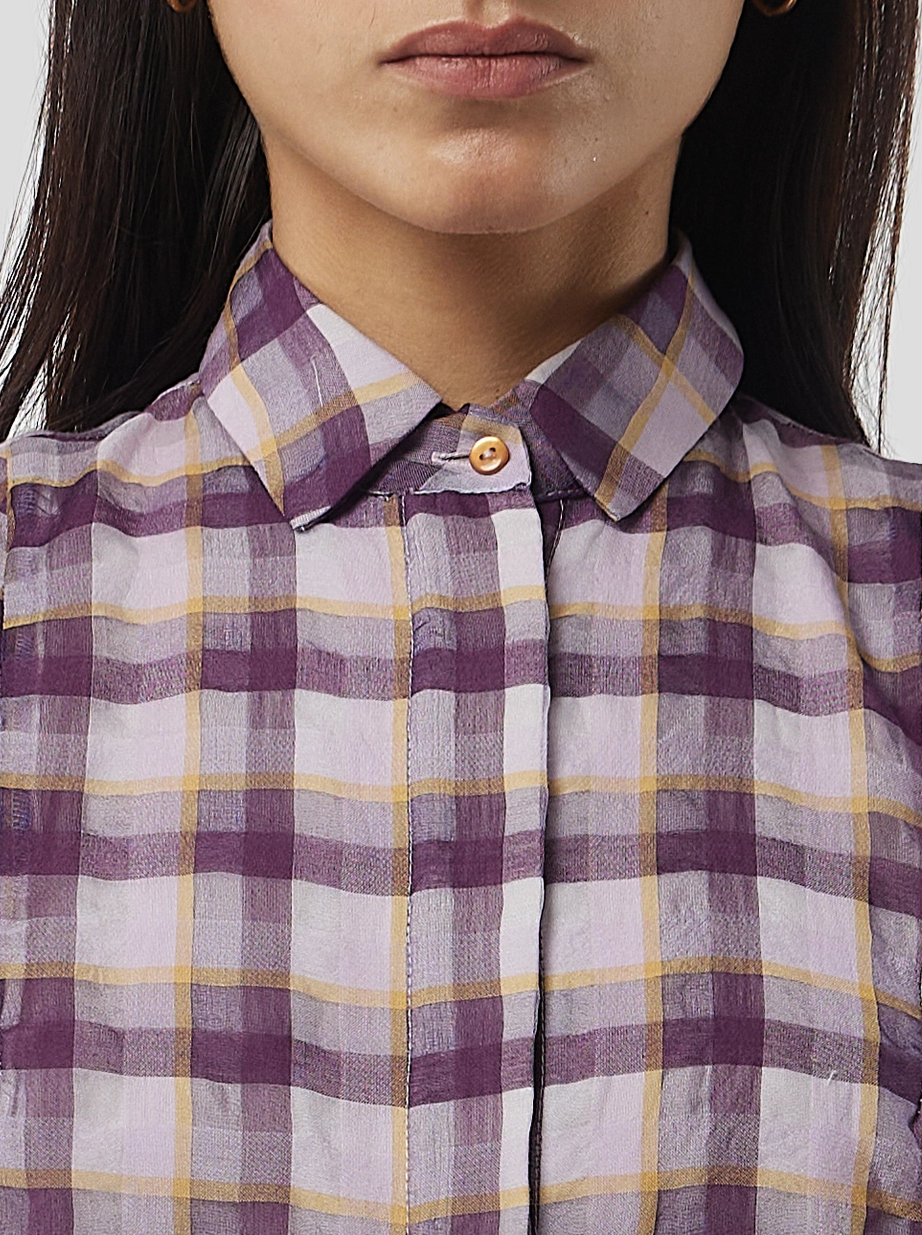 Imogen shirt in Nebulous Vichy