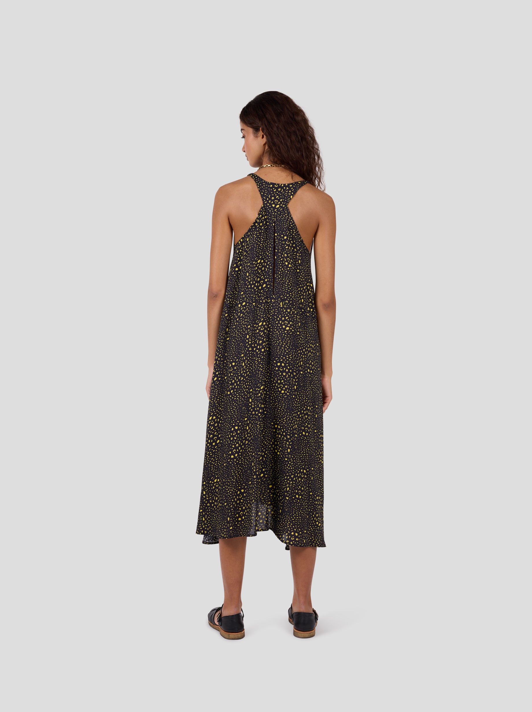Robe Java en Léopard Noir