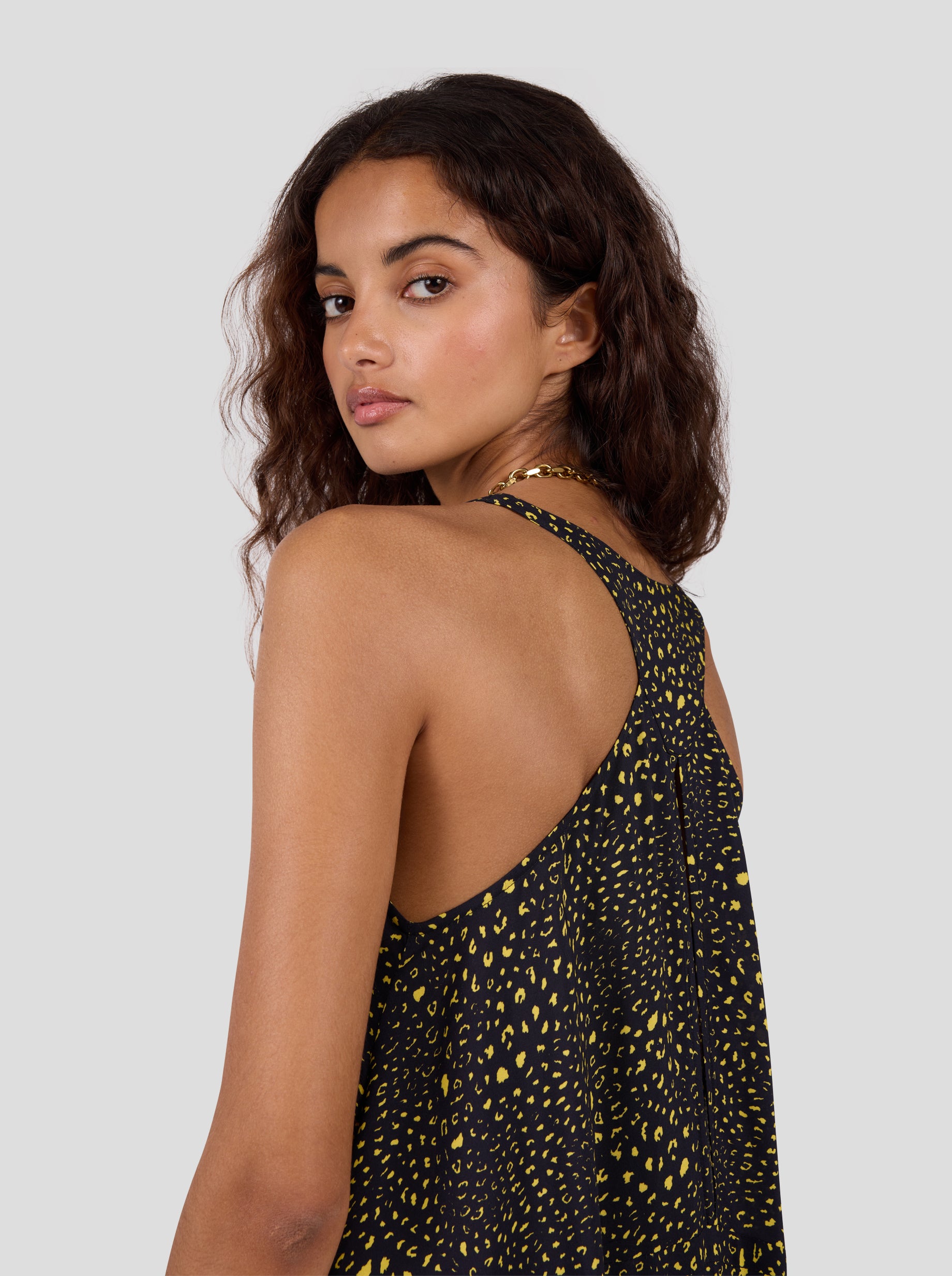 Robe Java en Léopard Noir