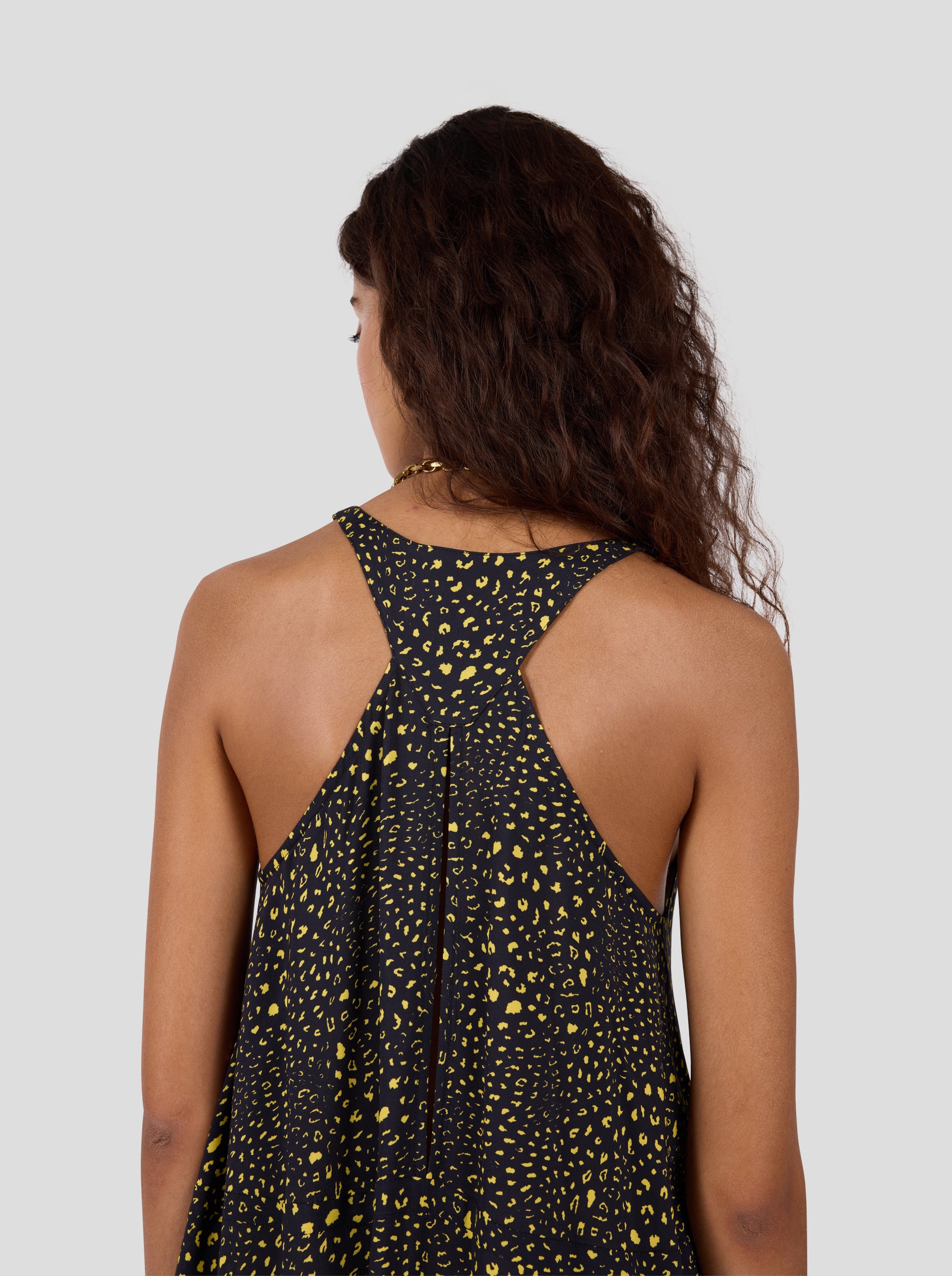 Robe Java en Léopard Noir