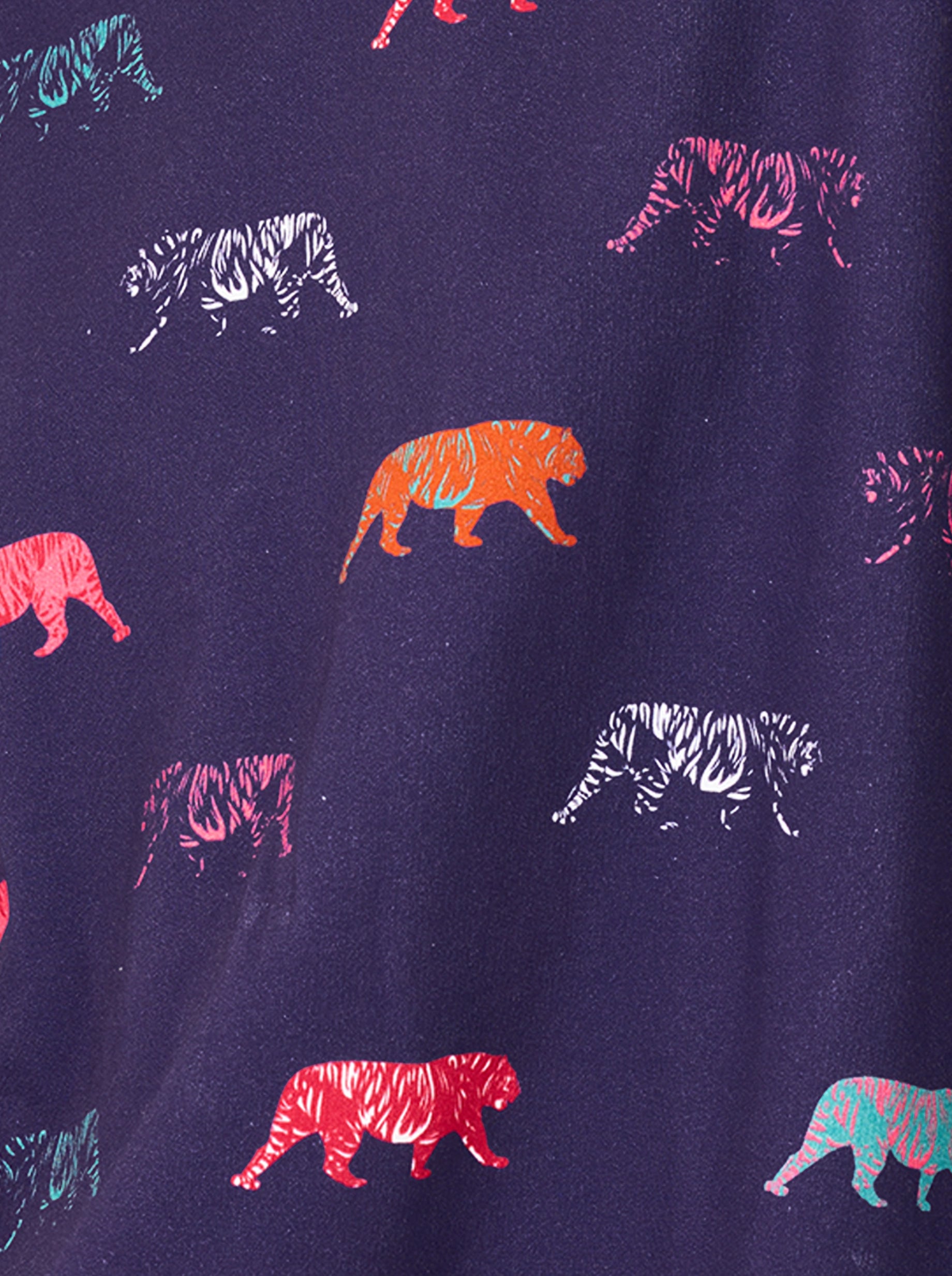 Brooklyn jumper in Tiger printed fleece