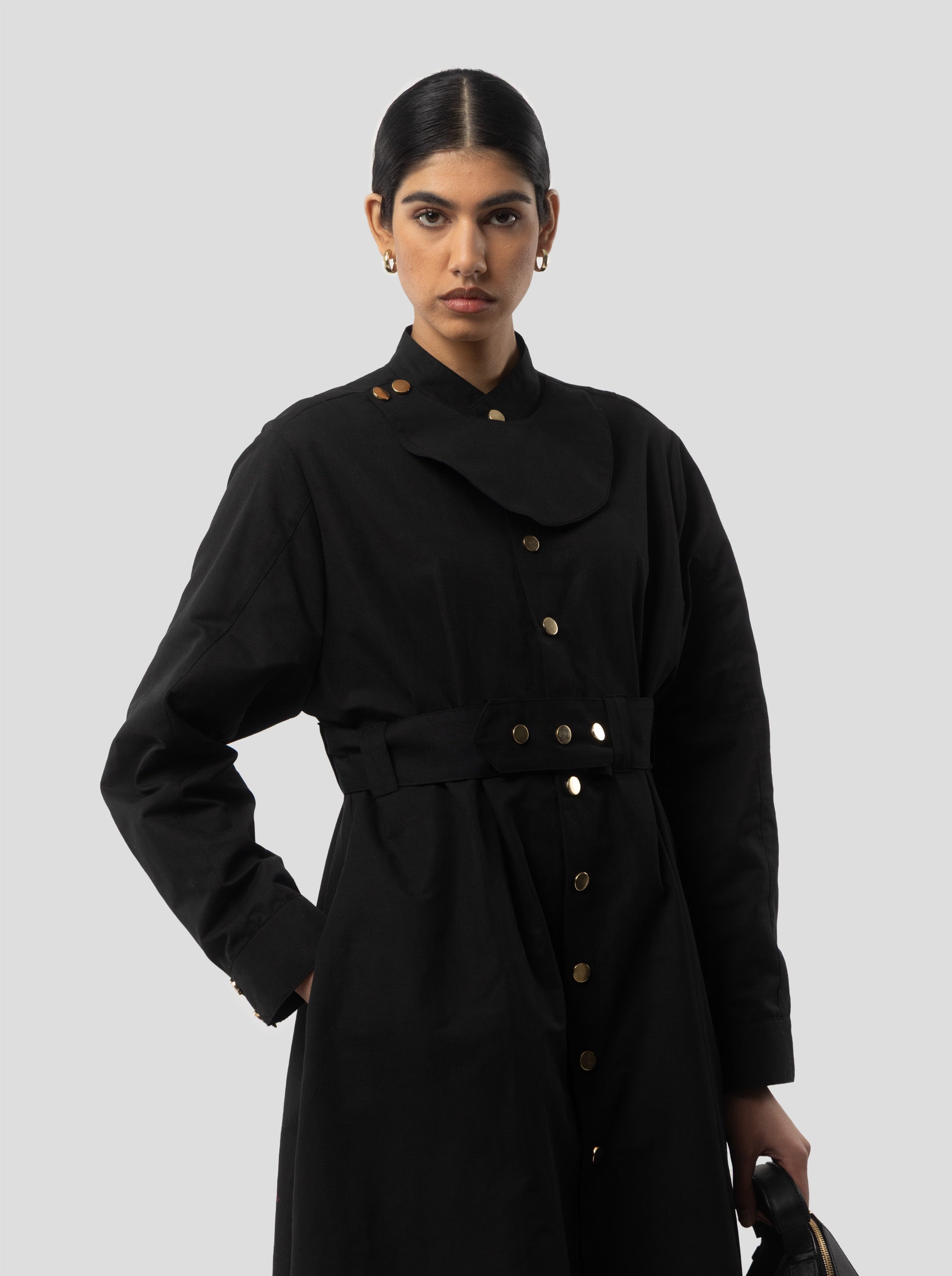 Kurtis Dress in Black Technical Fabric