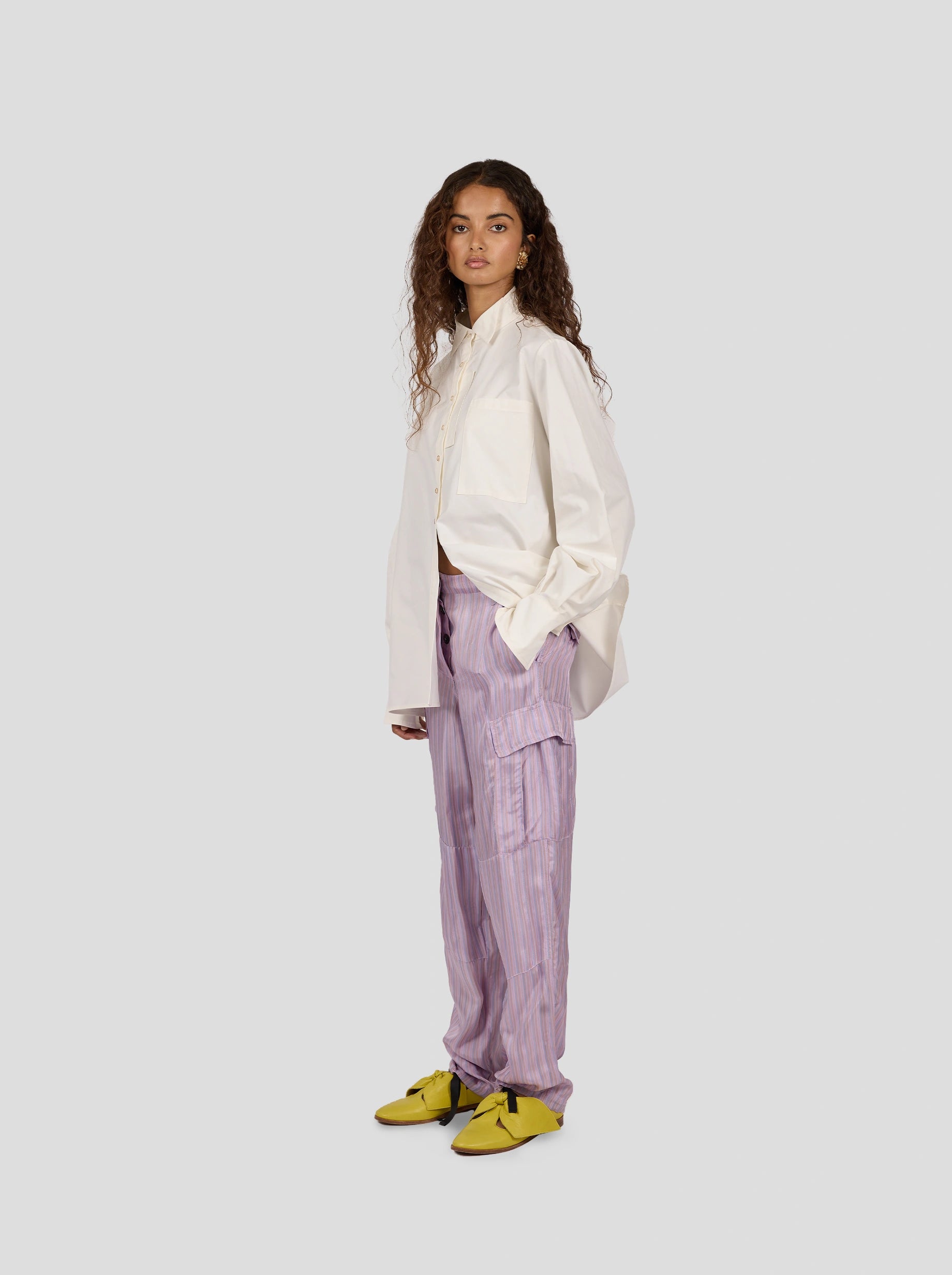 Mogador Shirt In White Popelin Coton