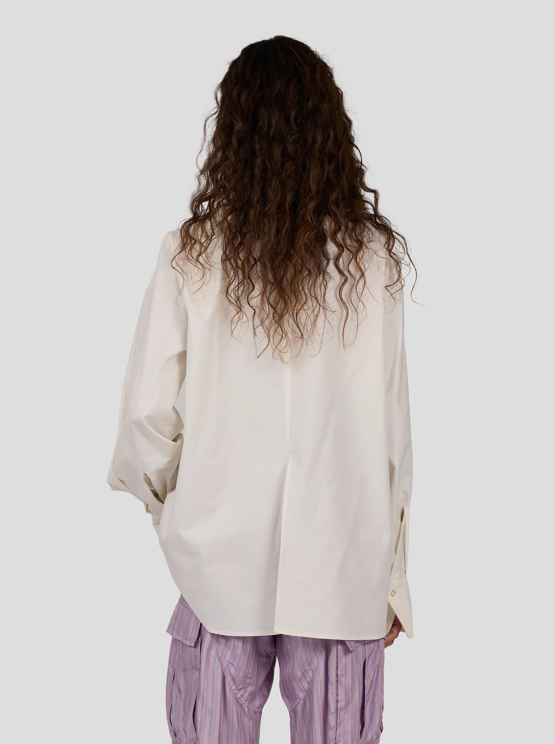 Mogador Shirt In White Popelin Coton