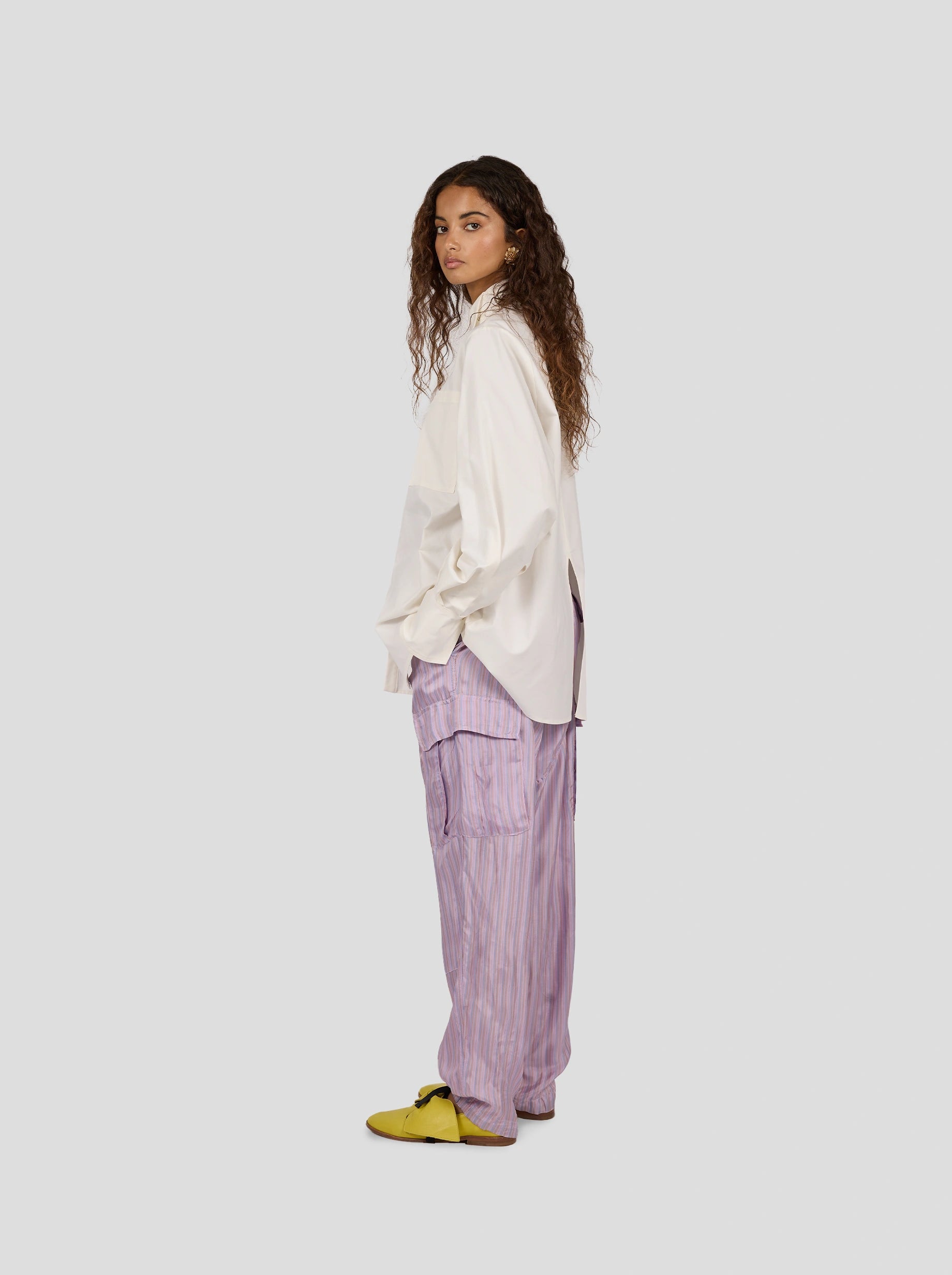Mogador Shirt In White Popelin Coton