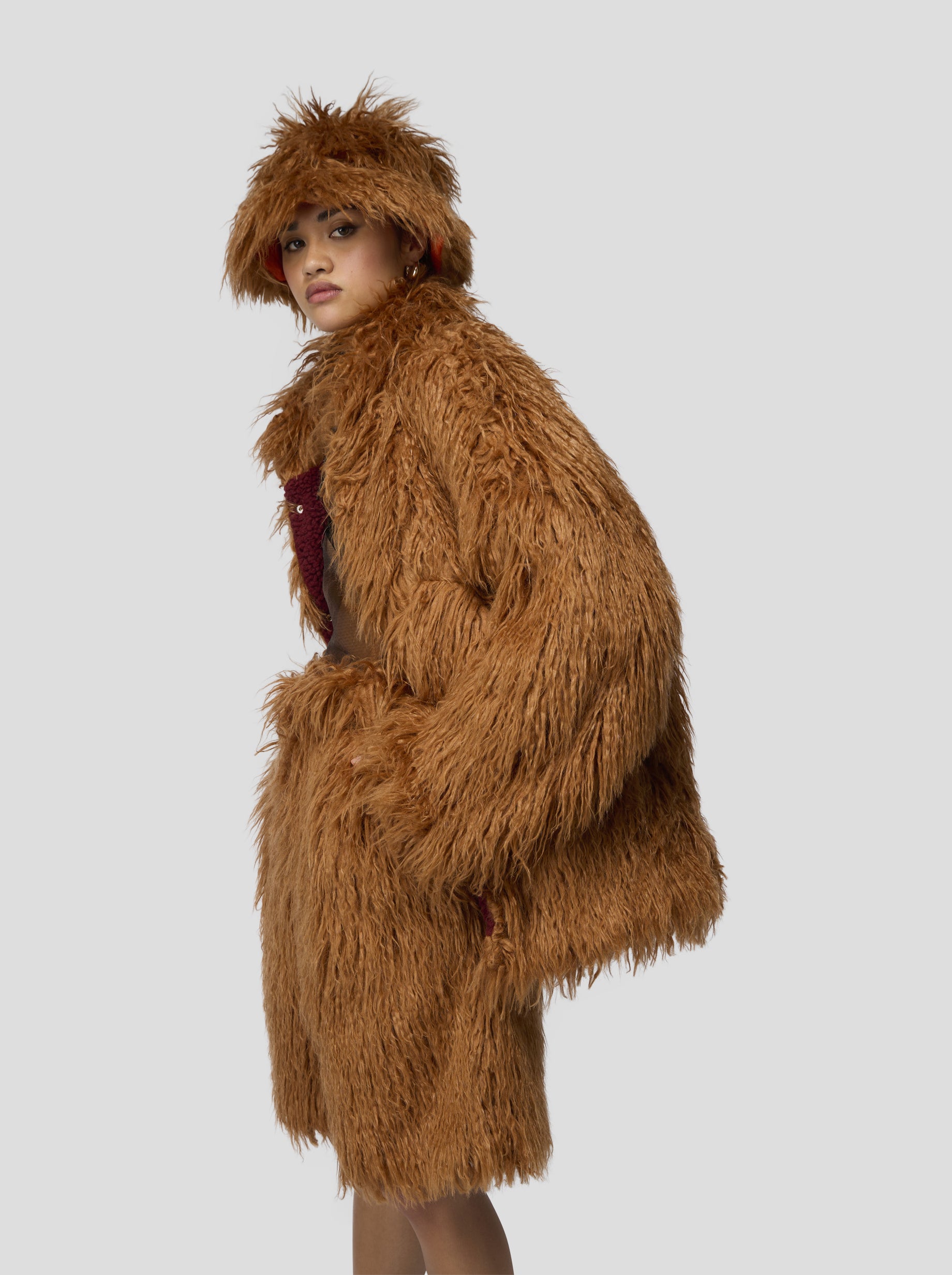 Polaire Glazer in Fire Grizzly fur