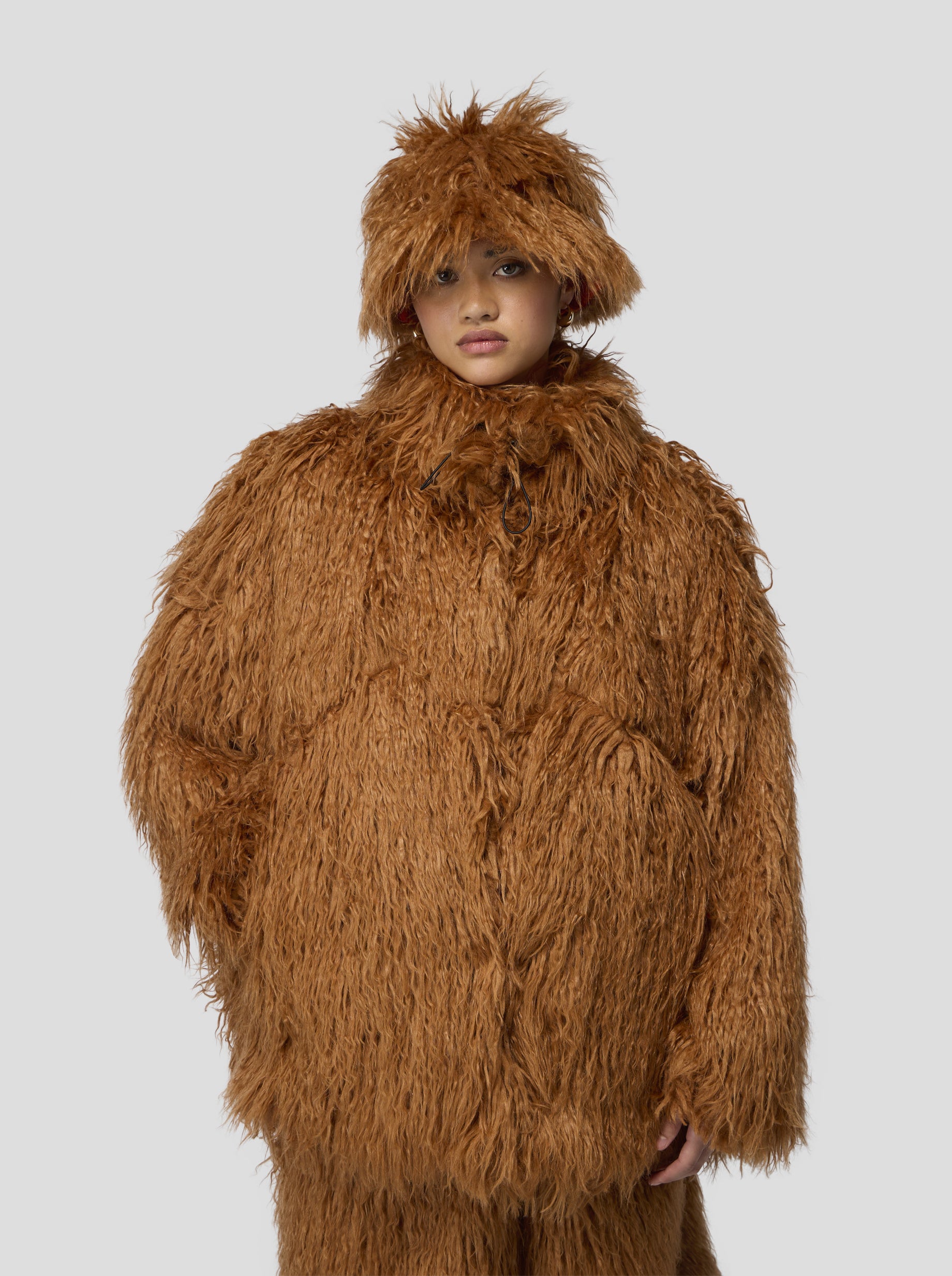 Polaire Glazer in Fire Grizzly fur