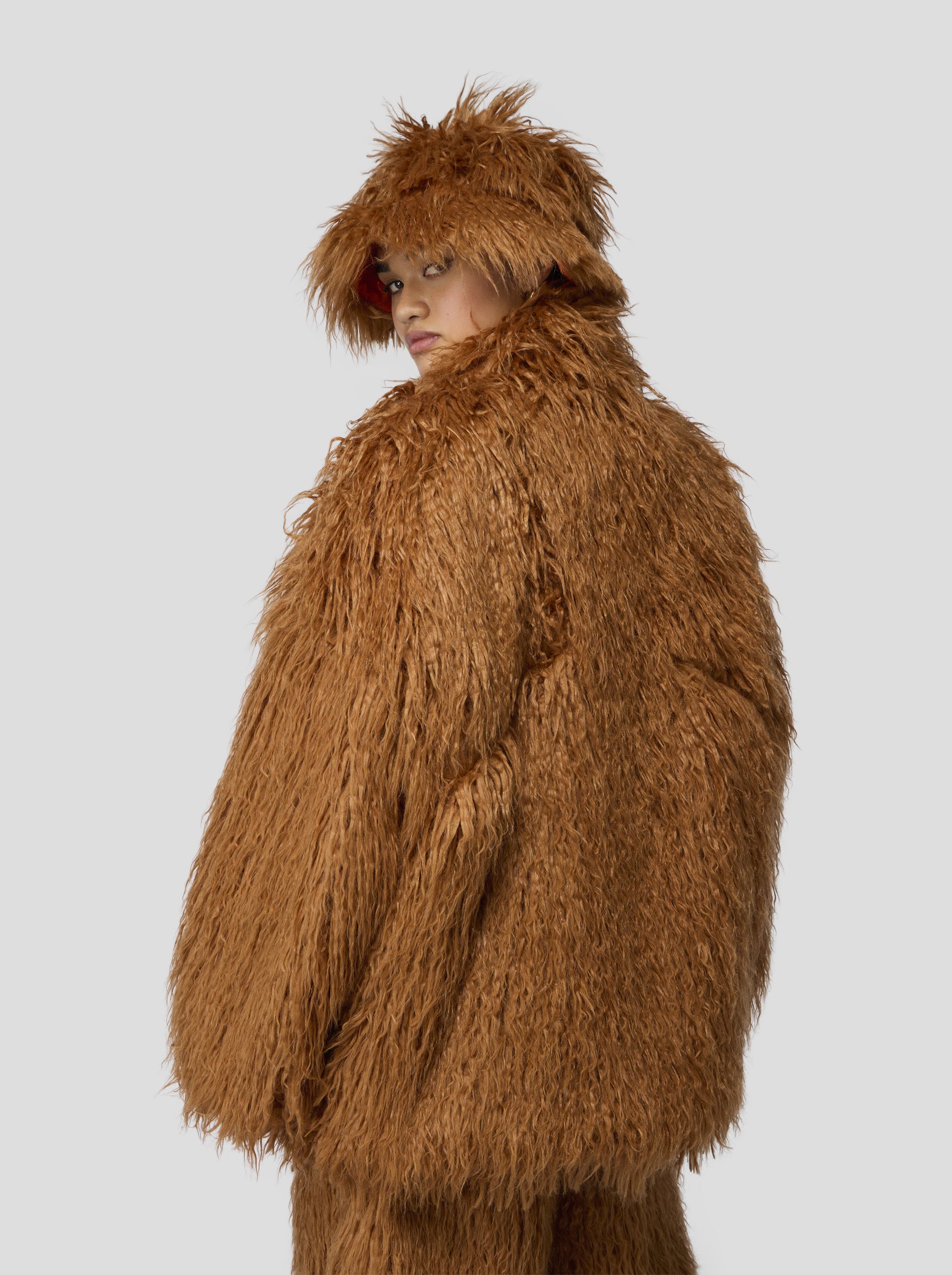 Polaire Glazer in Fire Grizzly fur
