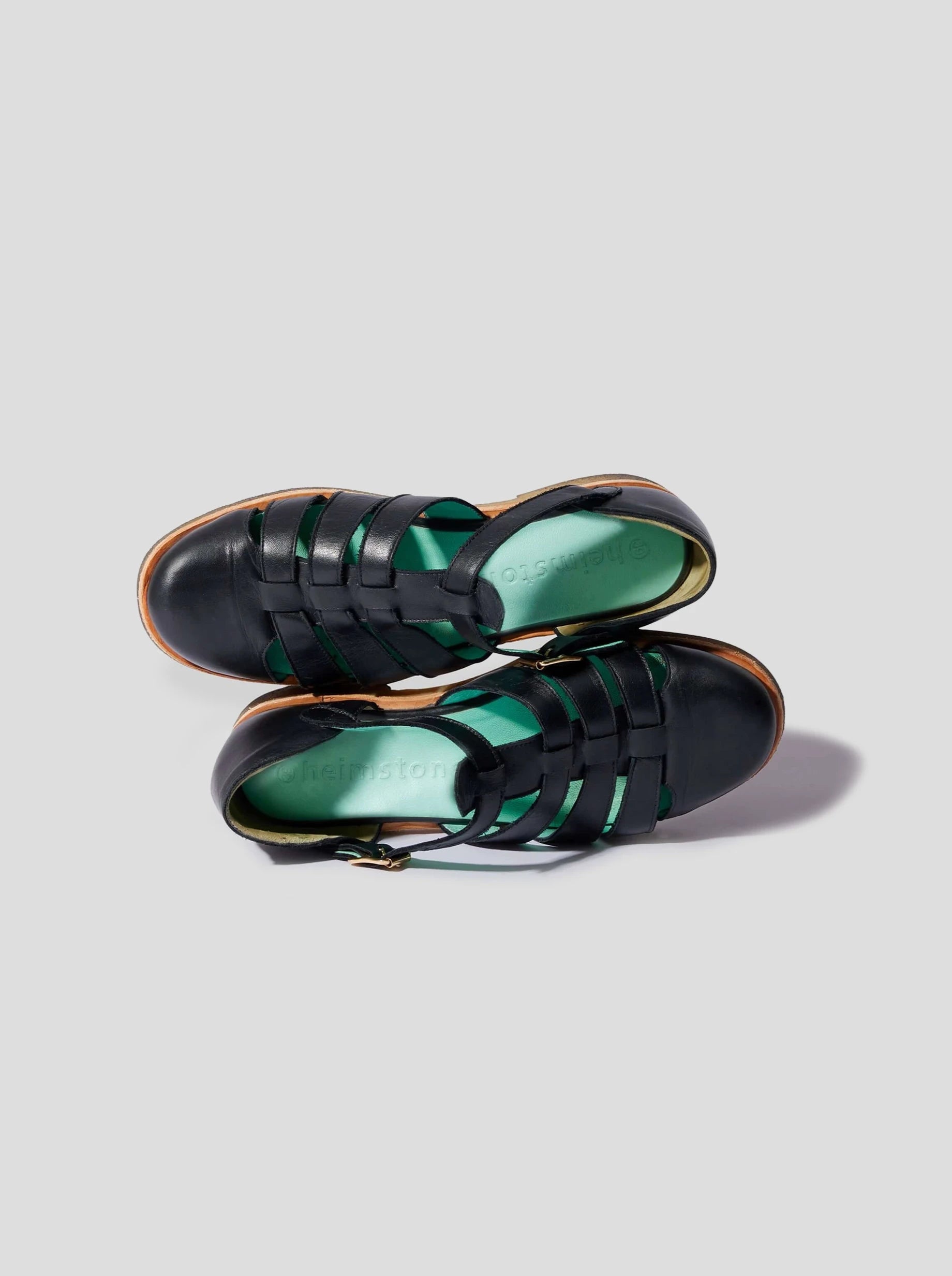 Ricky Sandals in Black Leather