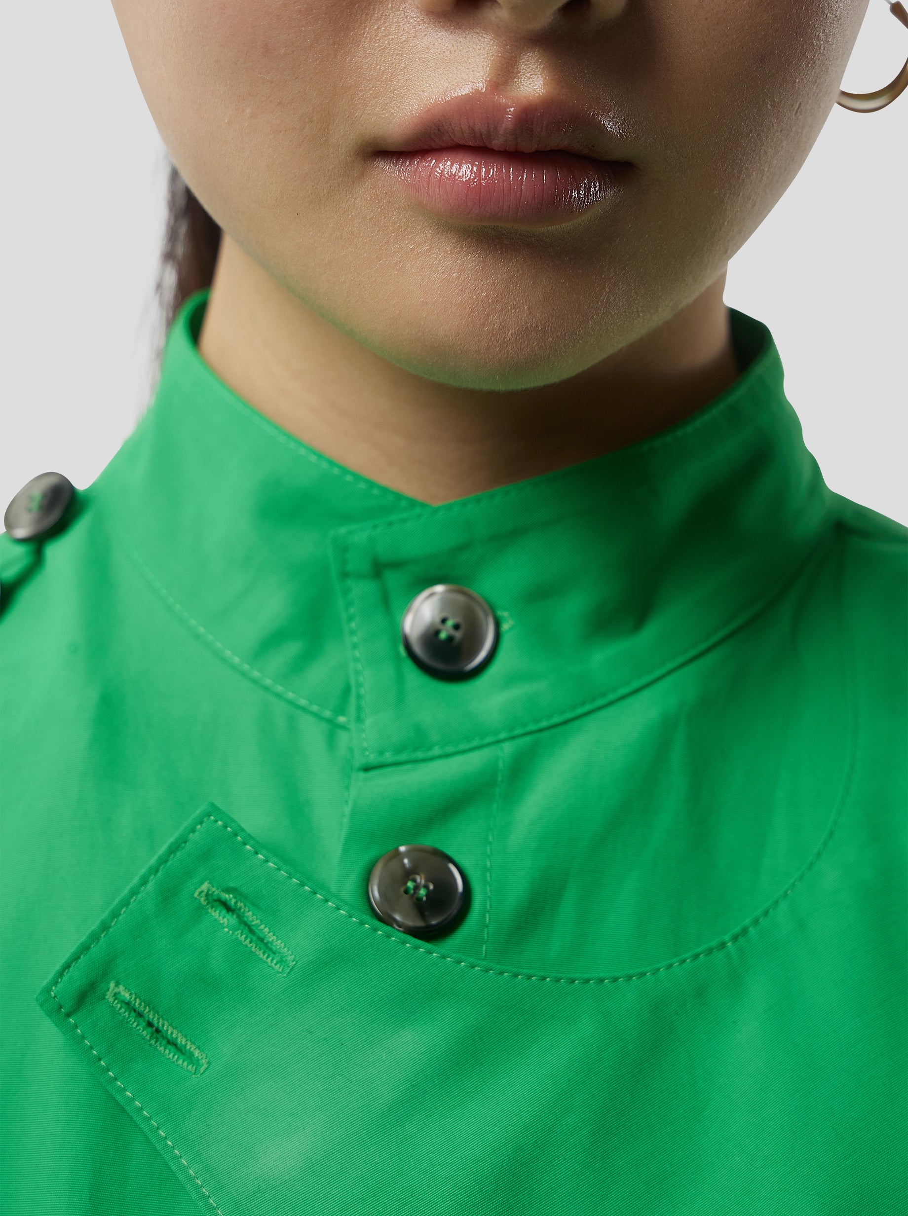 Kurtis Dress in Soft technical fabric in Kelly Green