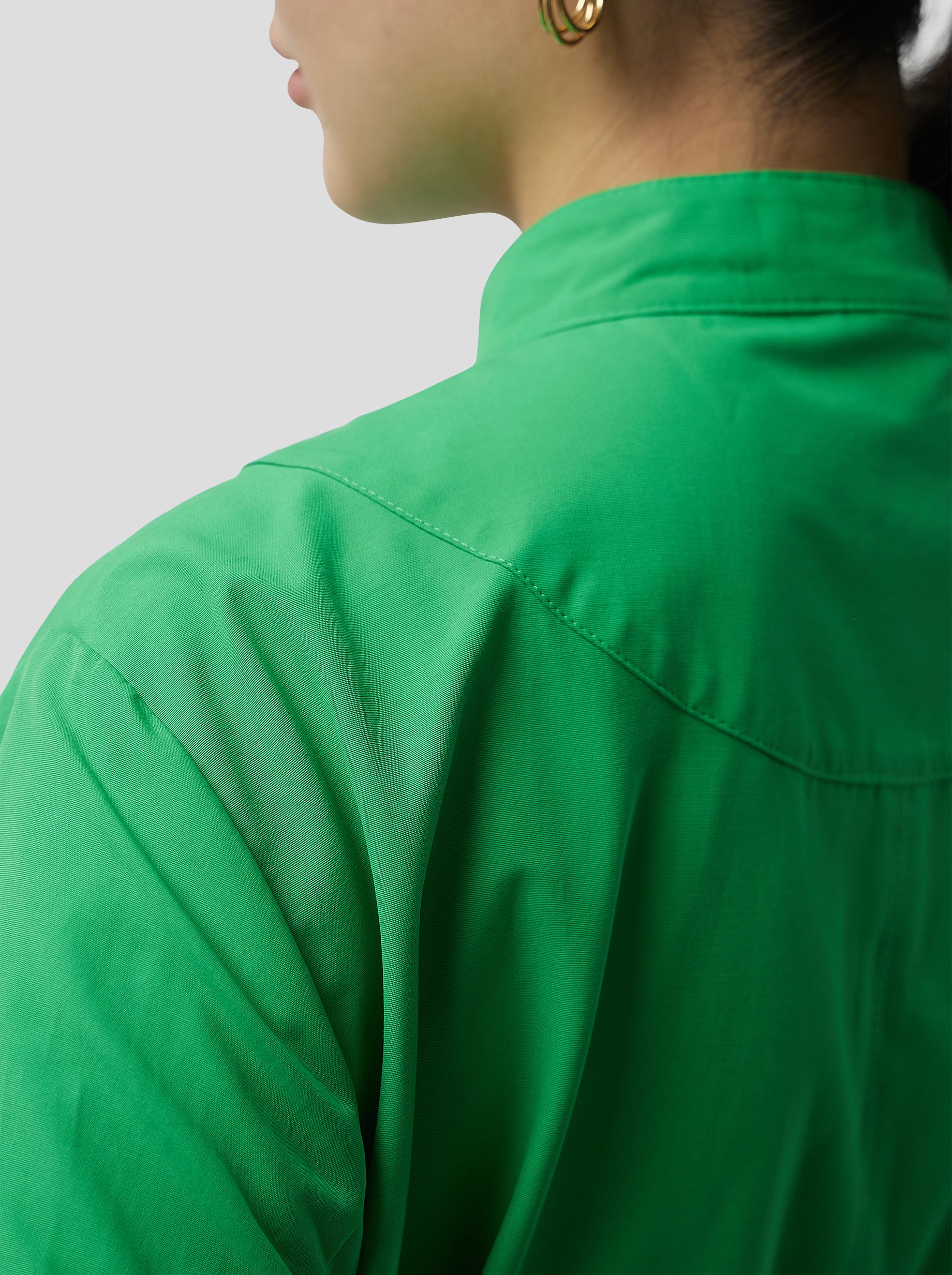 Kurtis Dress in Soft technical fabric in Kelly Green