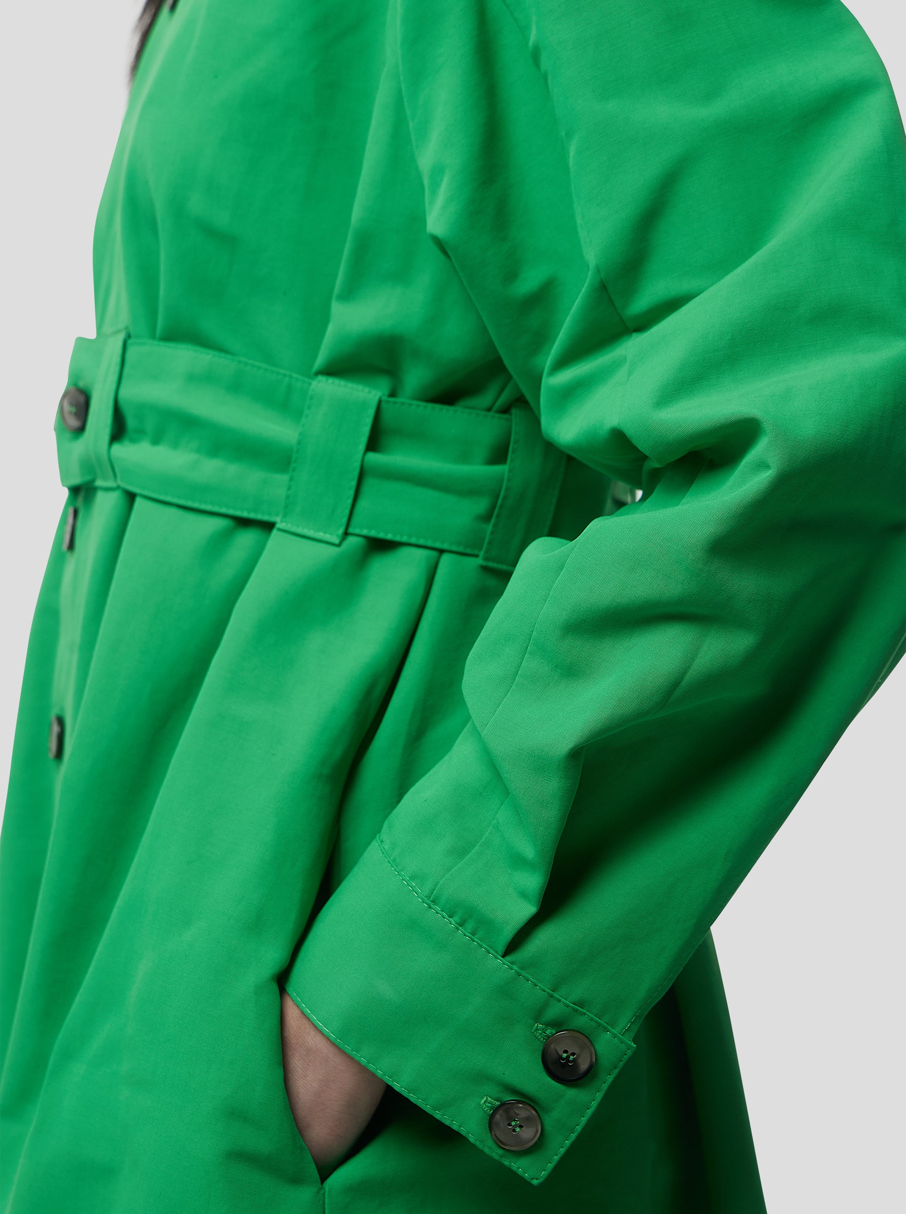 Kurtis Dress in Soft technical fabric in Kelly Green