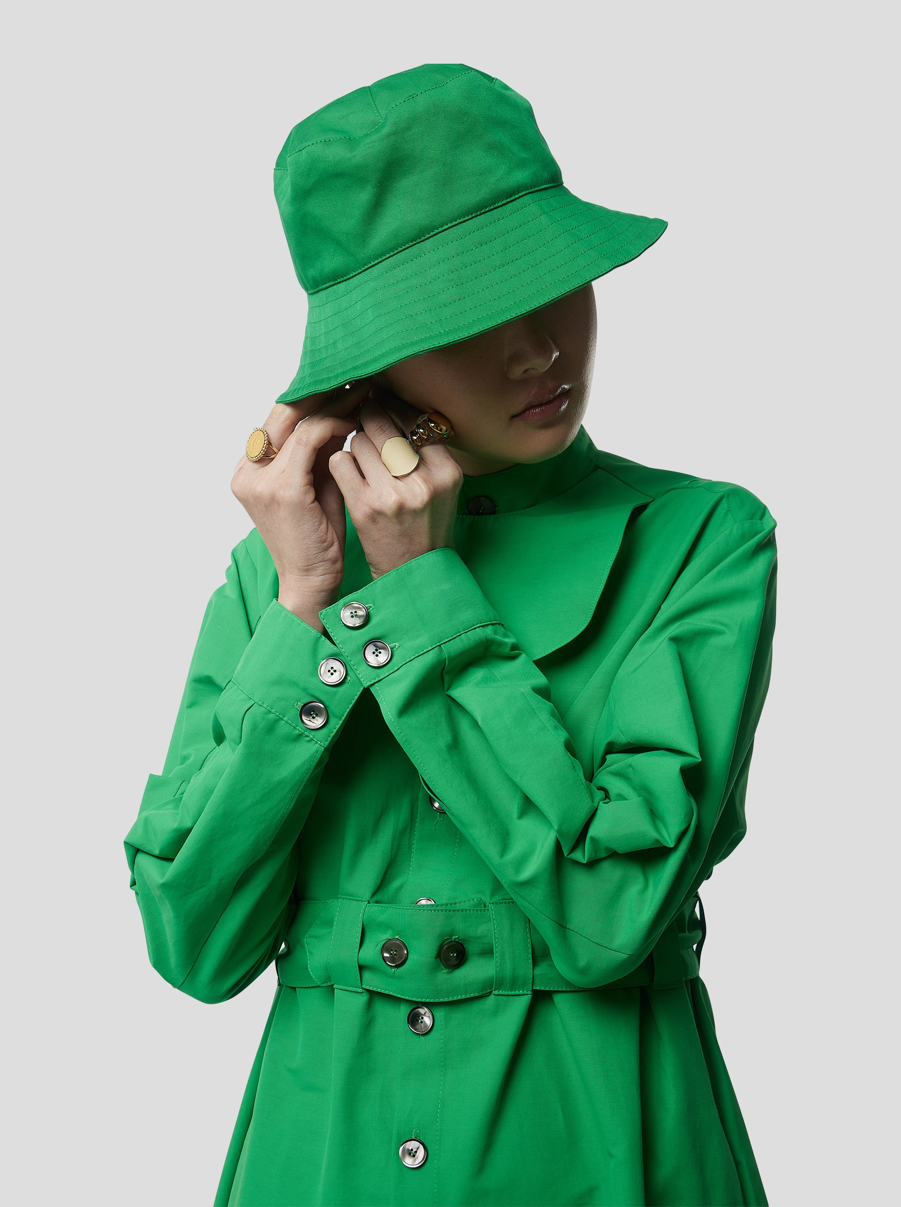 Jimmy Bob in Soft technical fabric in Kelly Green