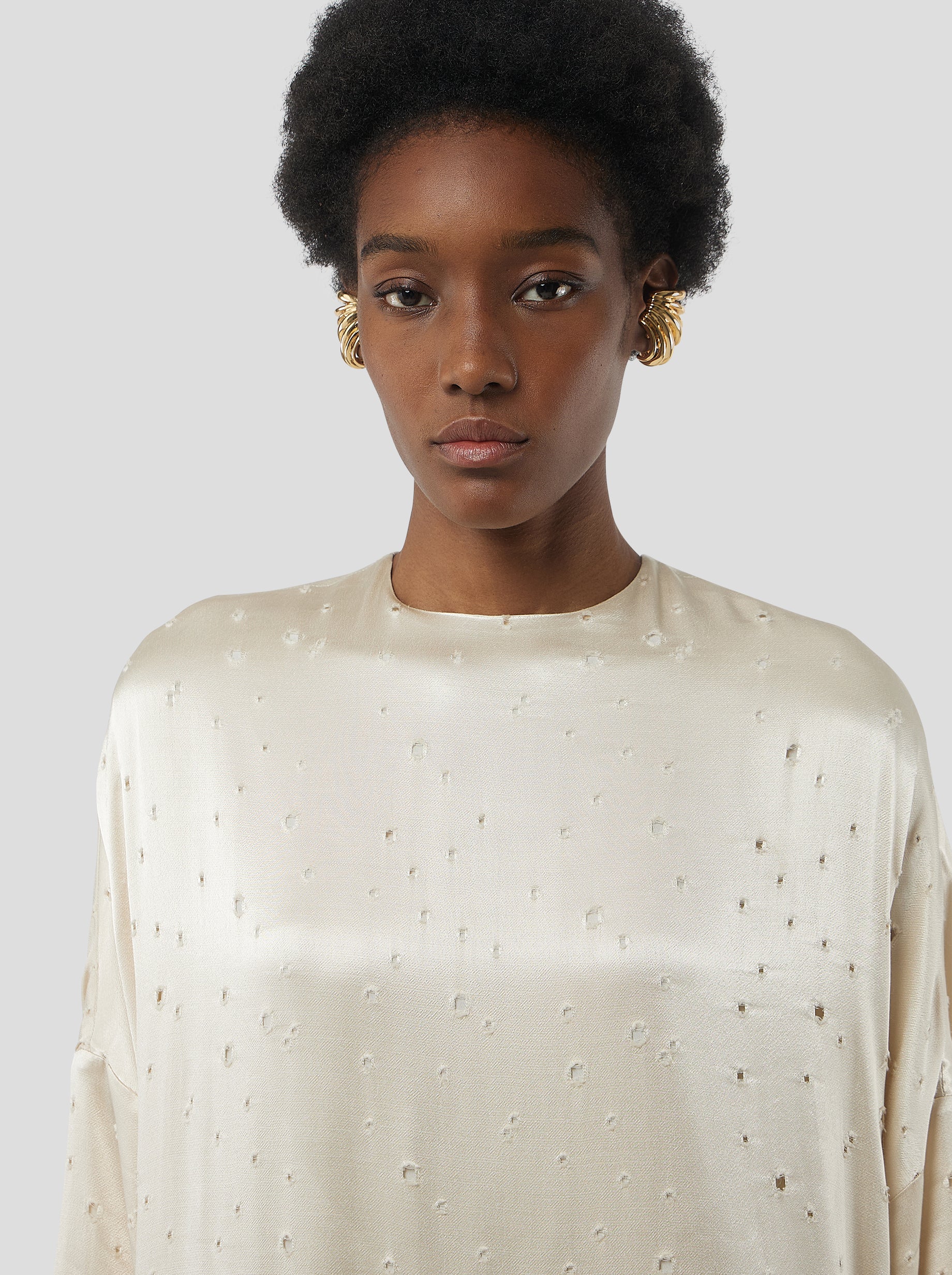 Milo Dress in Saboté Moon Voile