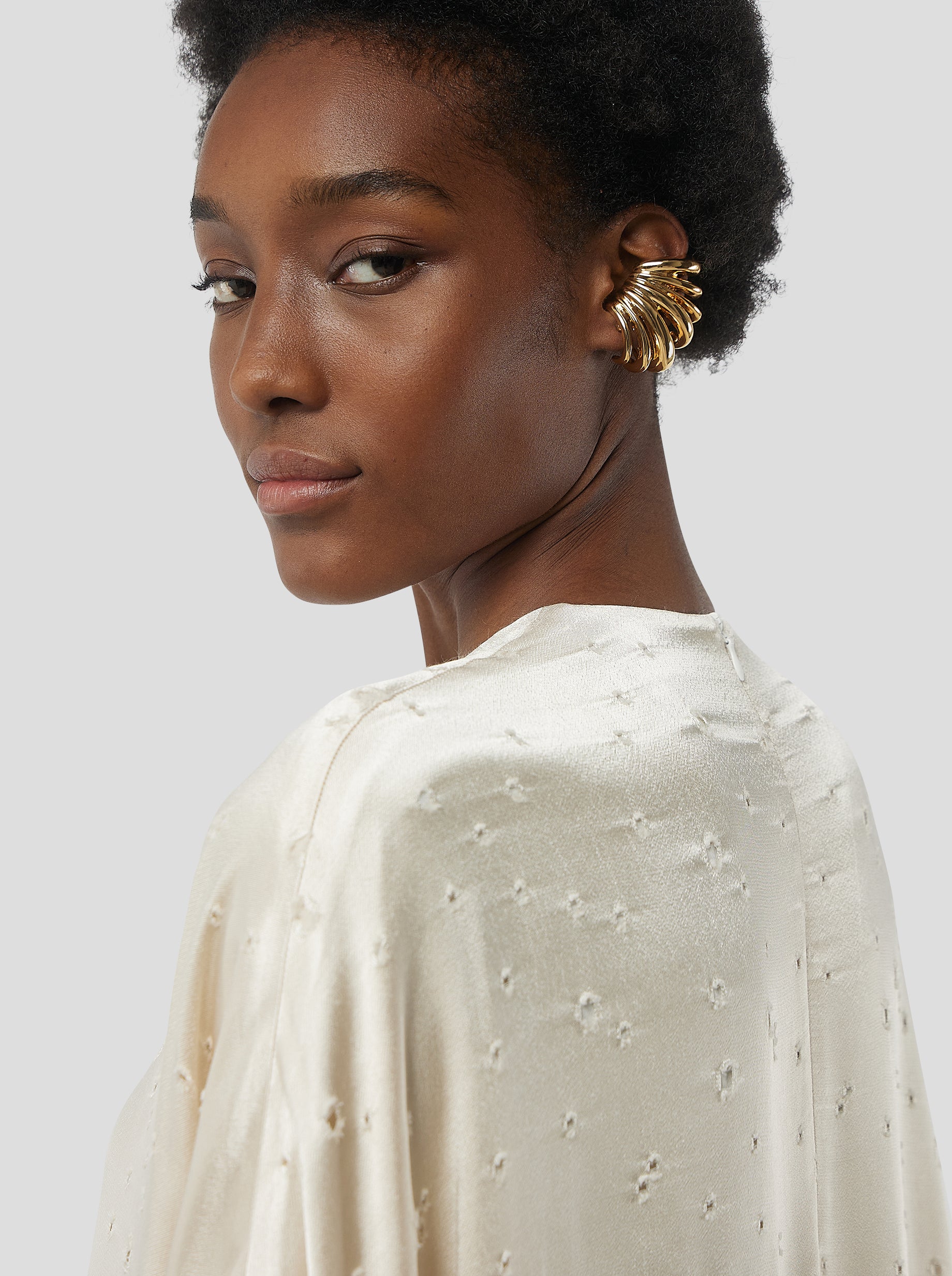 Milo Dress in Saboté Moon Voile